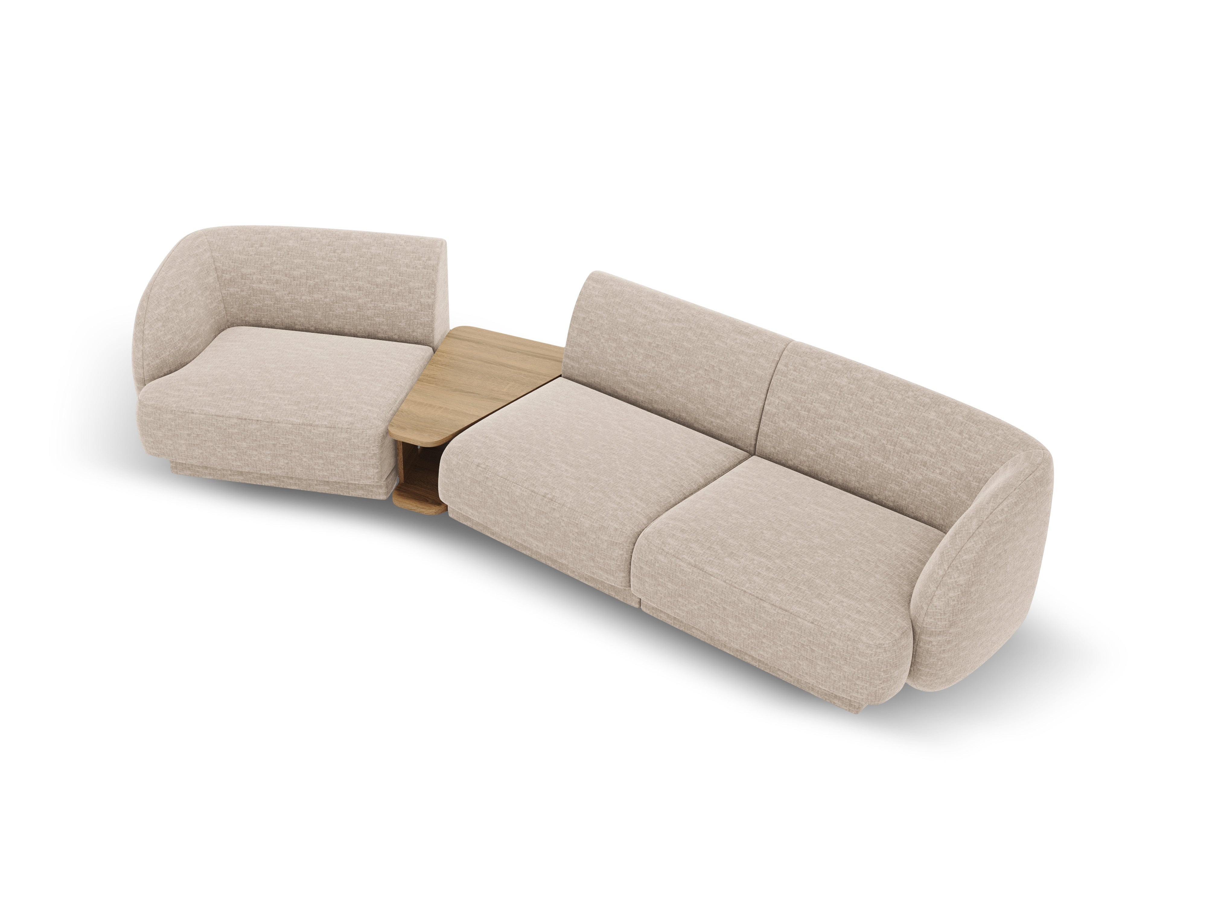 Kotna sedežna garnitura Miley 303x126 cm, Material: chenille