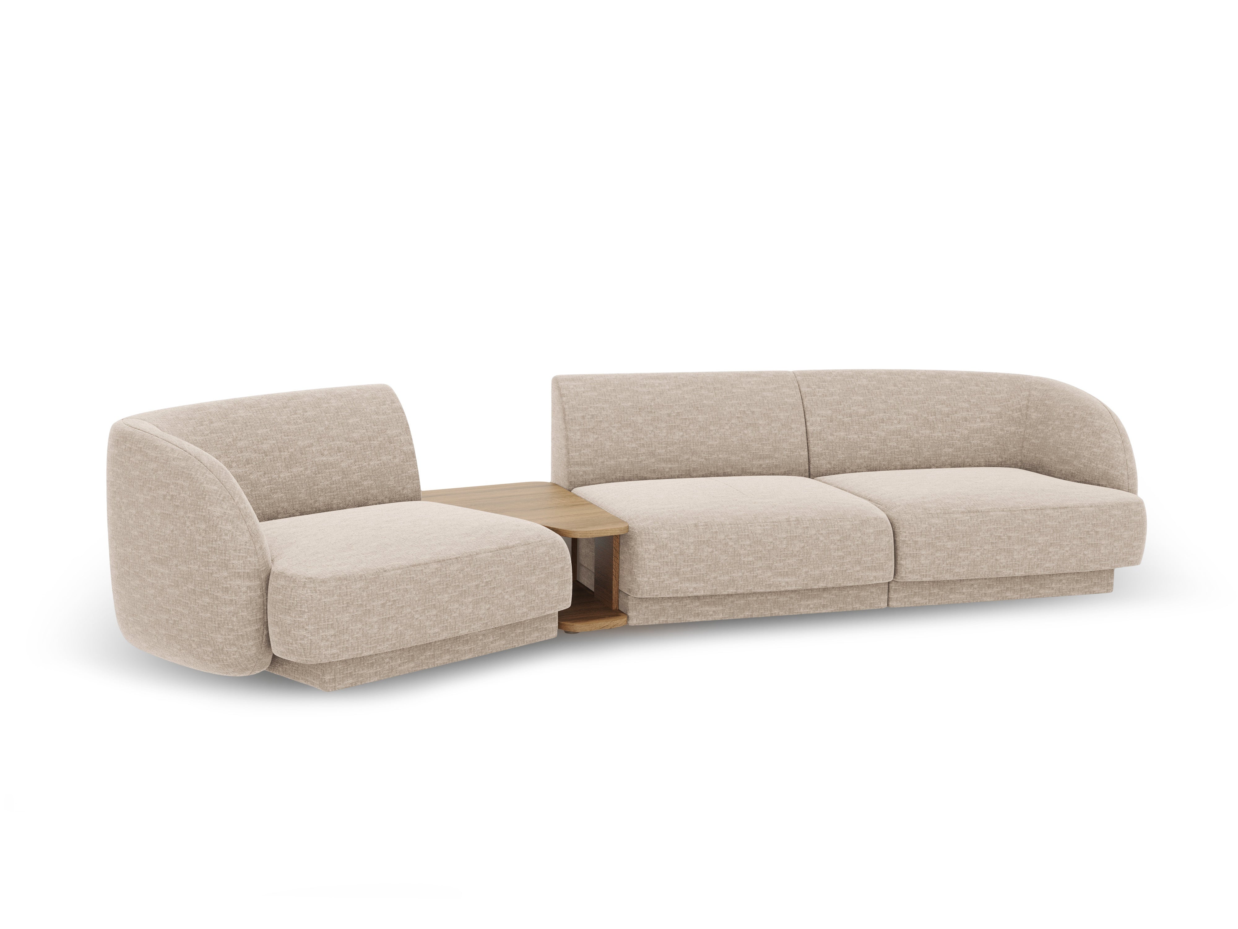Kotna sedežna garnitura Miley 303x126 cm, Material: chenille