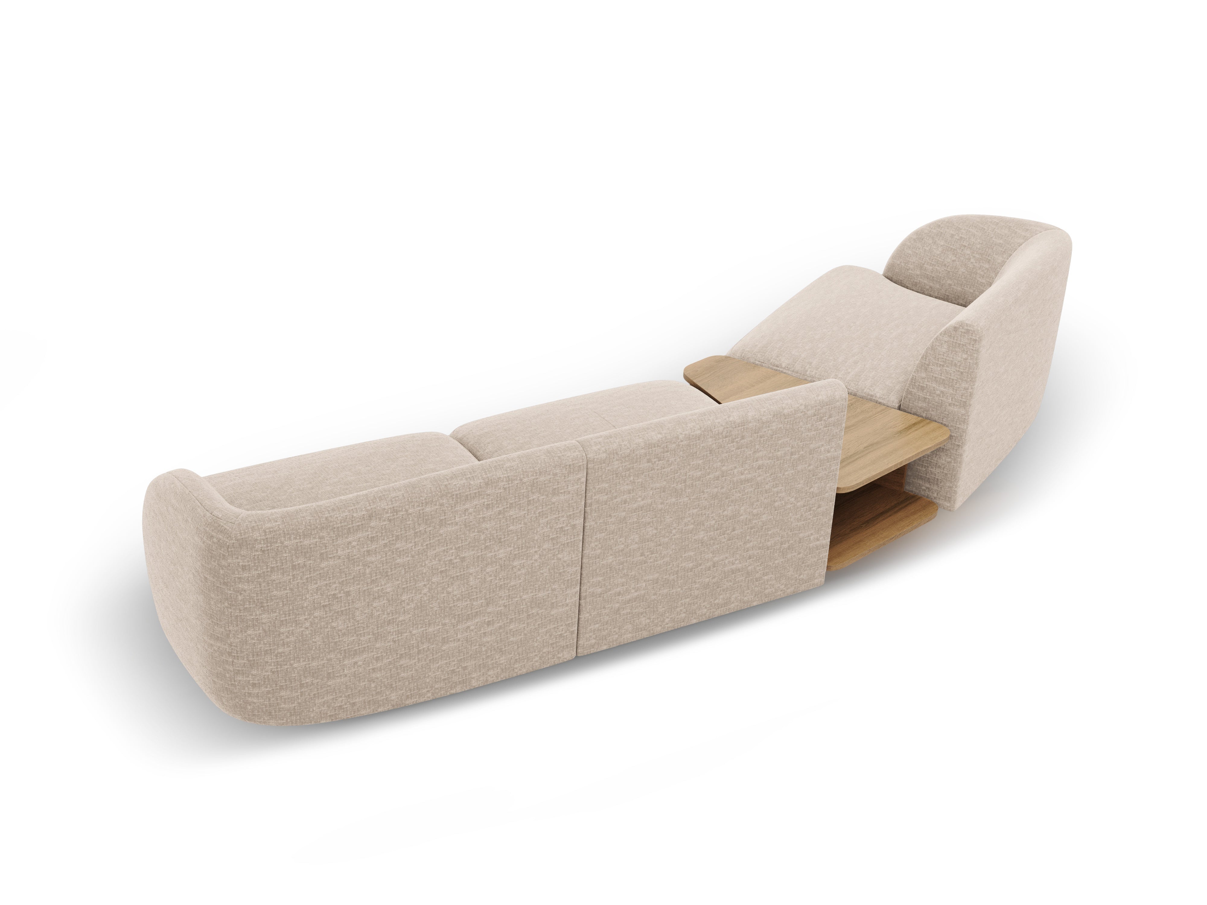 Kotna sedežna garnitura Miley 303x126 cm, Material: chenille