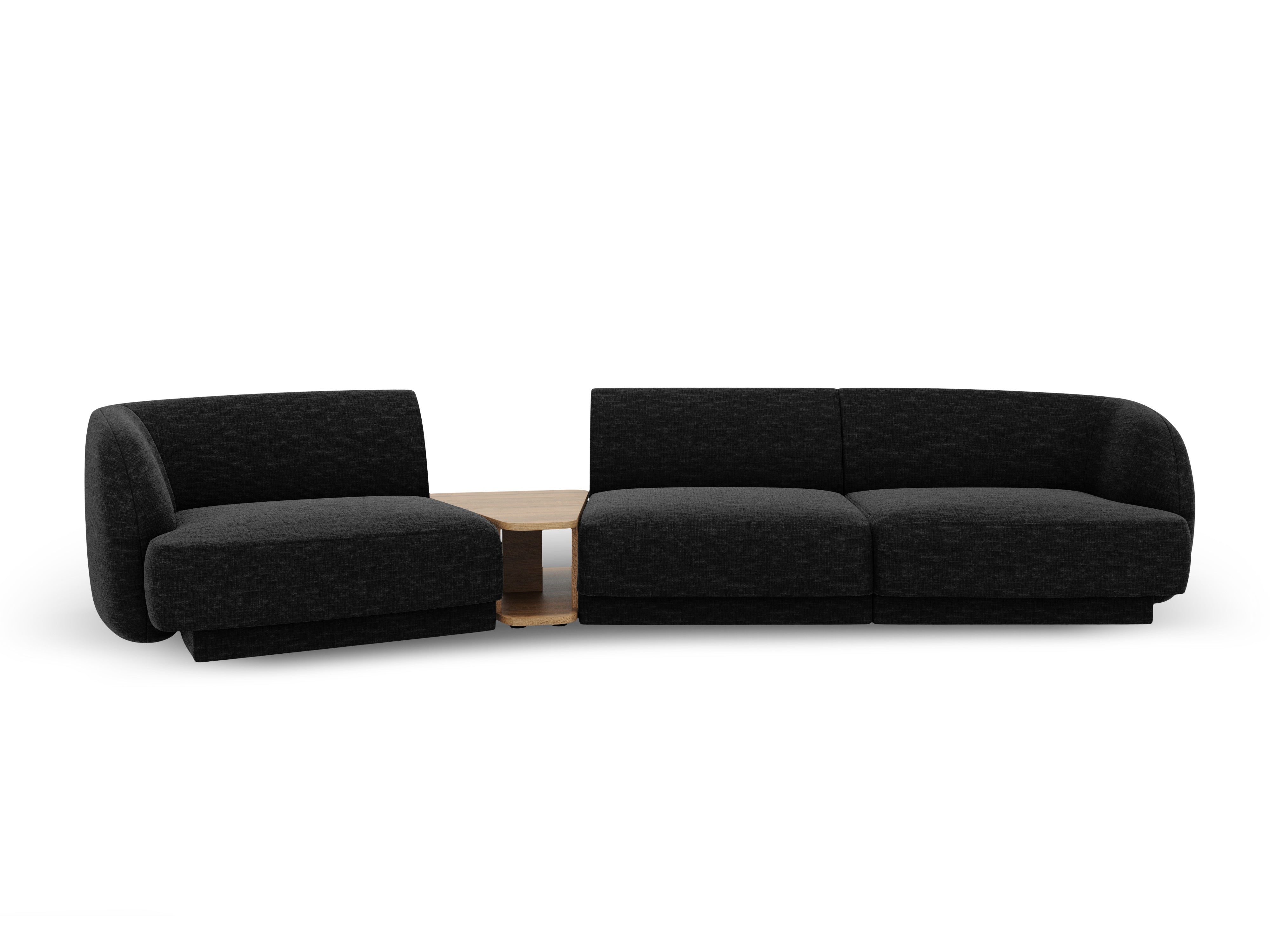 Kotna sedežna garnitura Miley 303x126 cm, Material: chenille