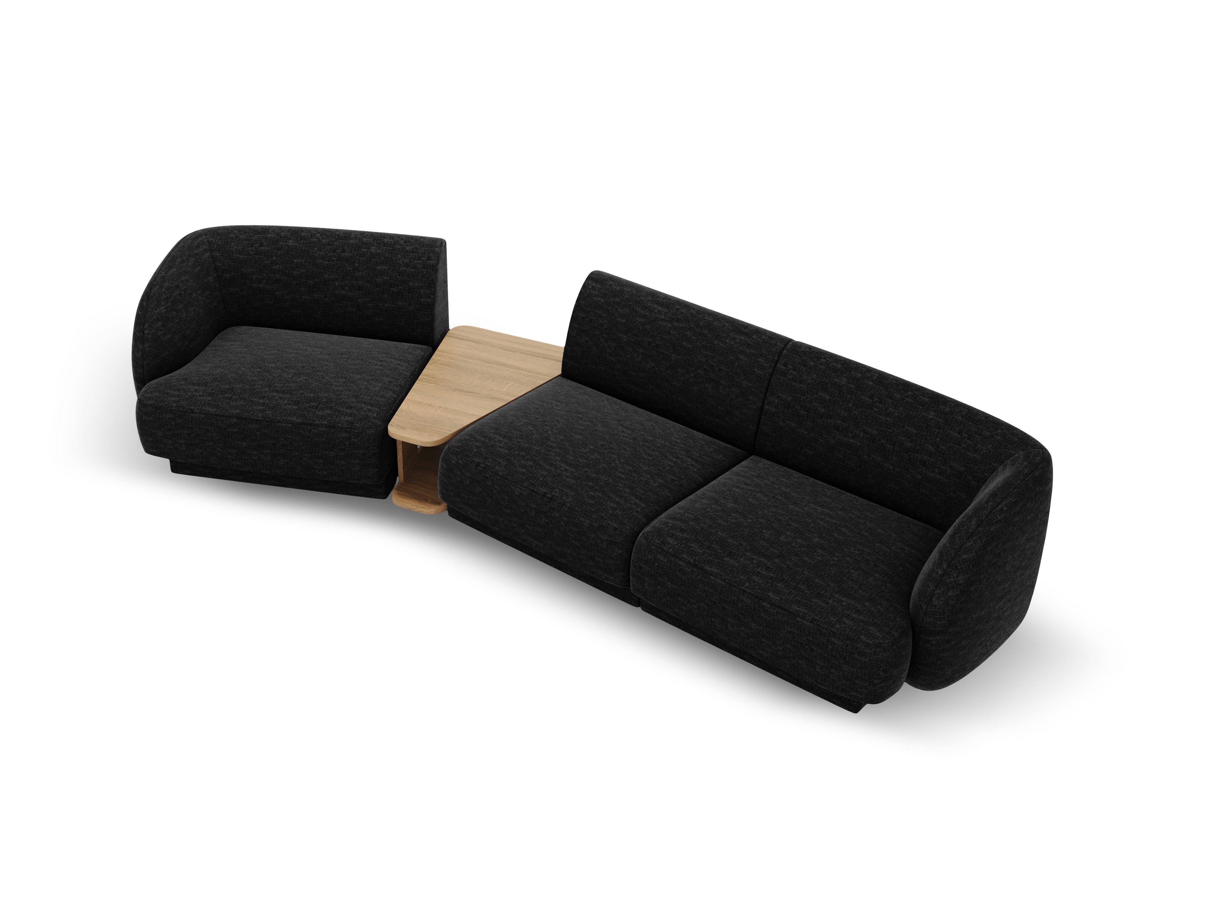 Kotna sedežna garnitura Miley 303x126 cm, Material: chenille