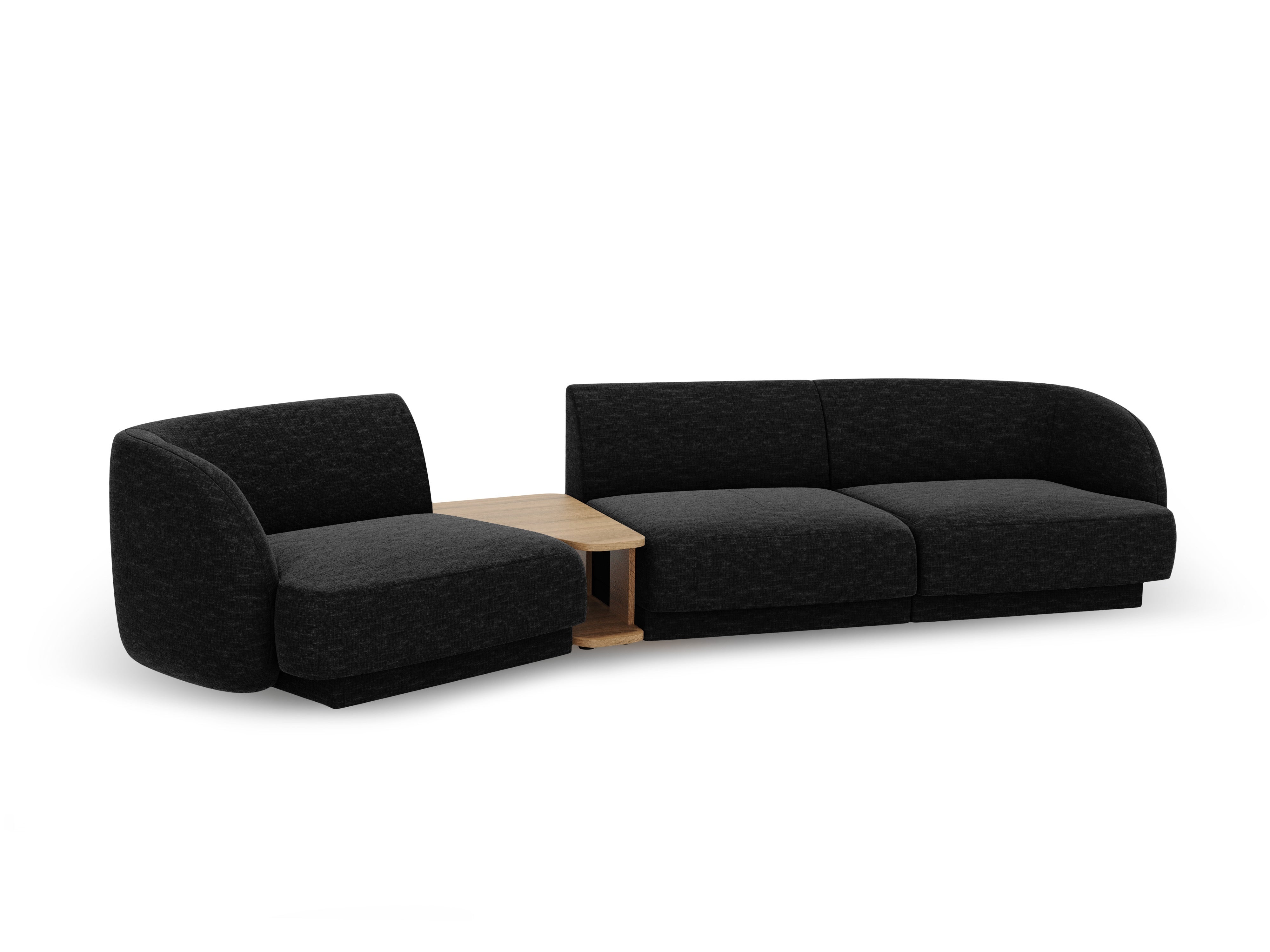 Kotna sedežna garnitura Miley 303x126 cm, Material: chenille