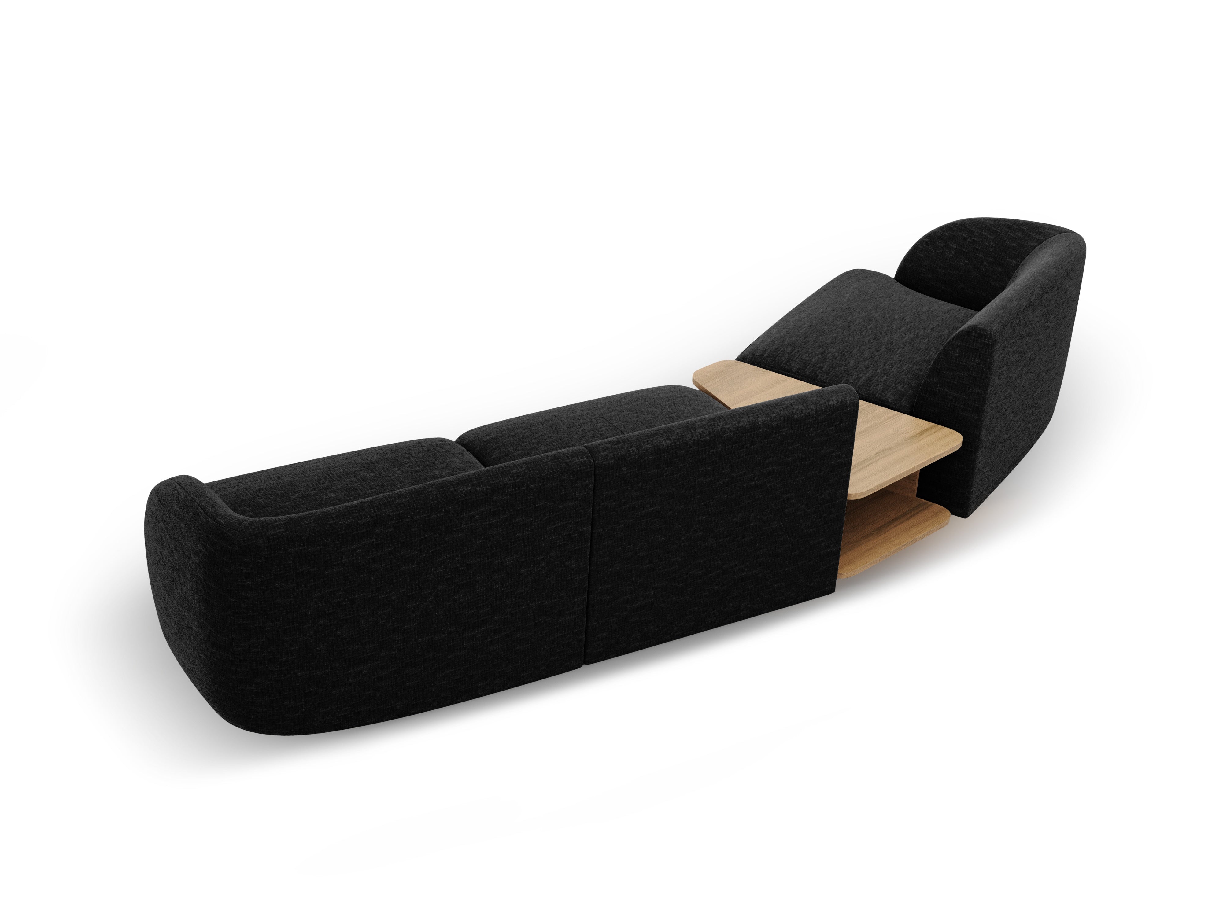 Kotna sedežna garnitura Miley 303x126 cm, Material: chenille