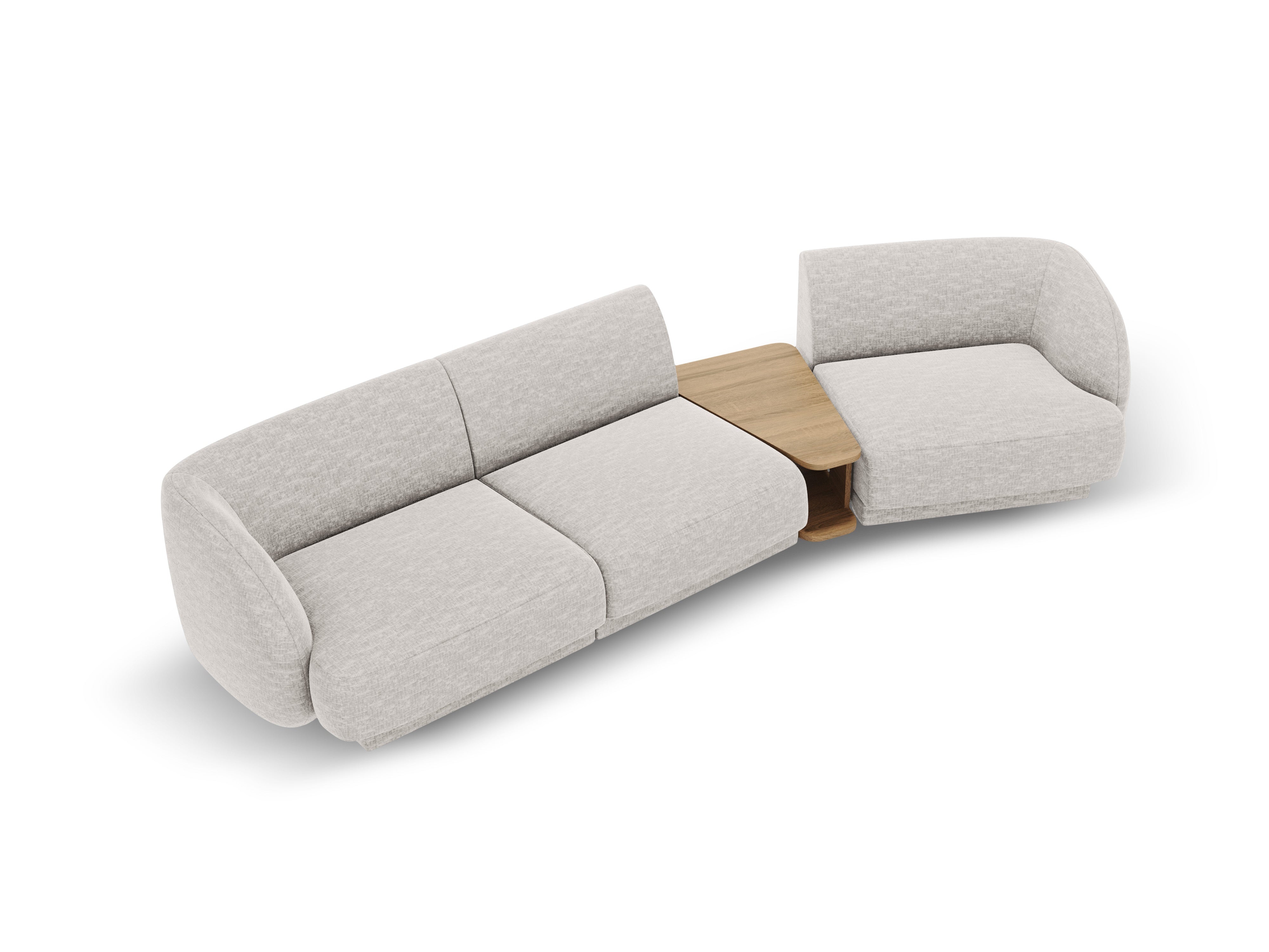 Kotna sedežna garnitura Miley 303x126 cm, Material: chenille