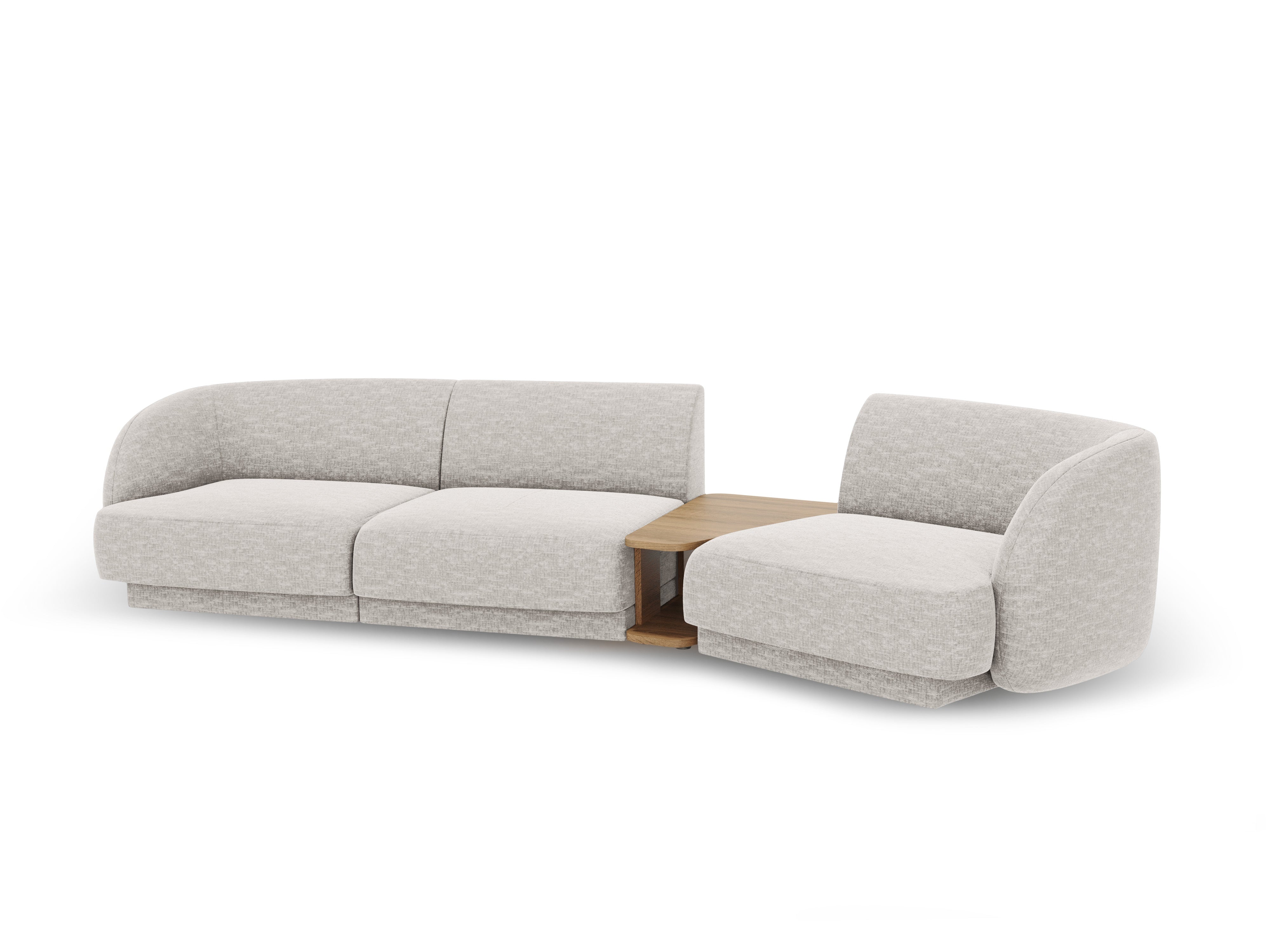 Kotna sedežna garnitura Miley 303x126 cm, Material: chenille