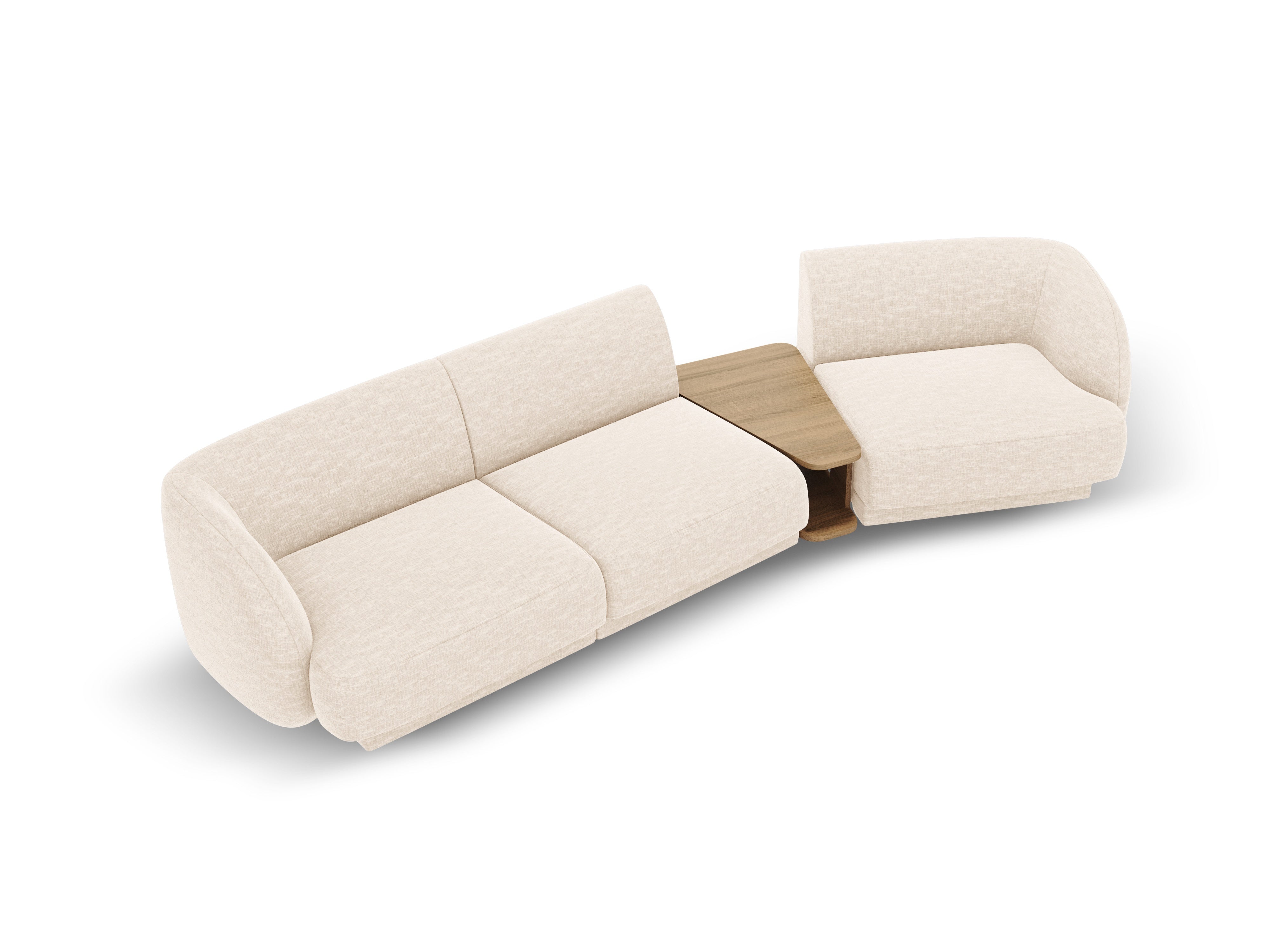 Kotna sedežna garnitura Miley 303x126 cm, Material: chenille