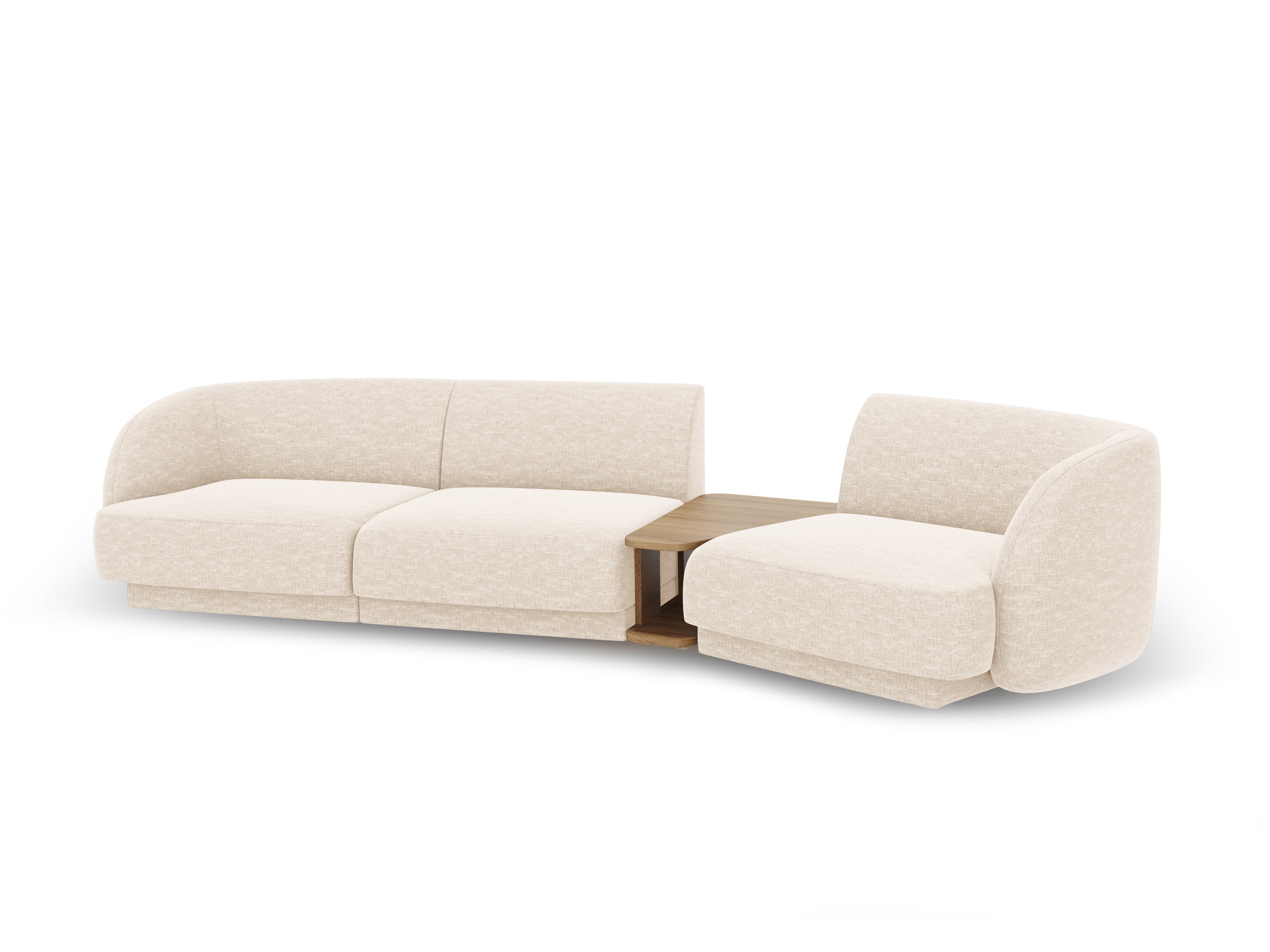Kotna sedežna garnitura Miley 303x126 cm, Material: chenille