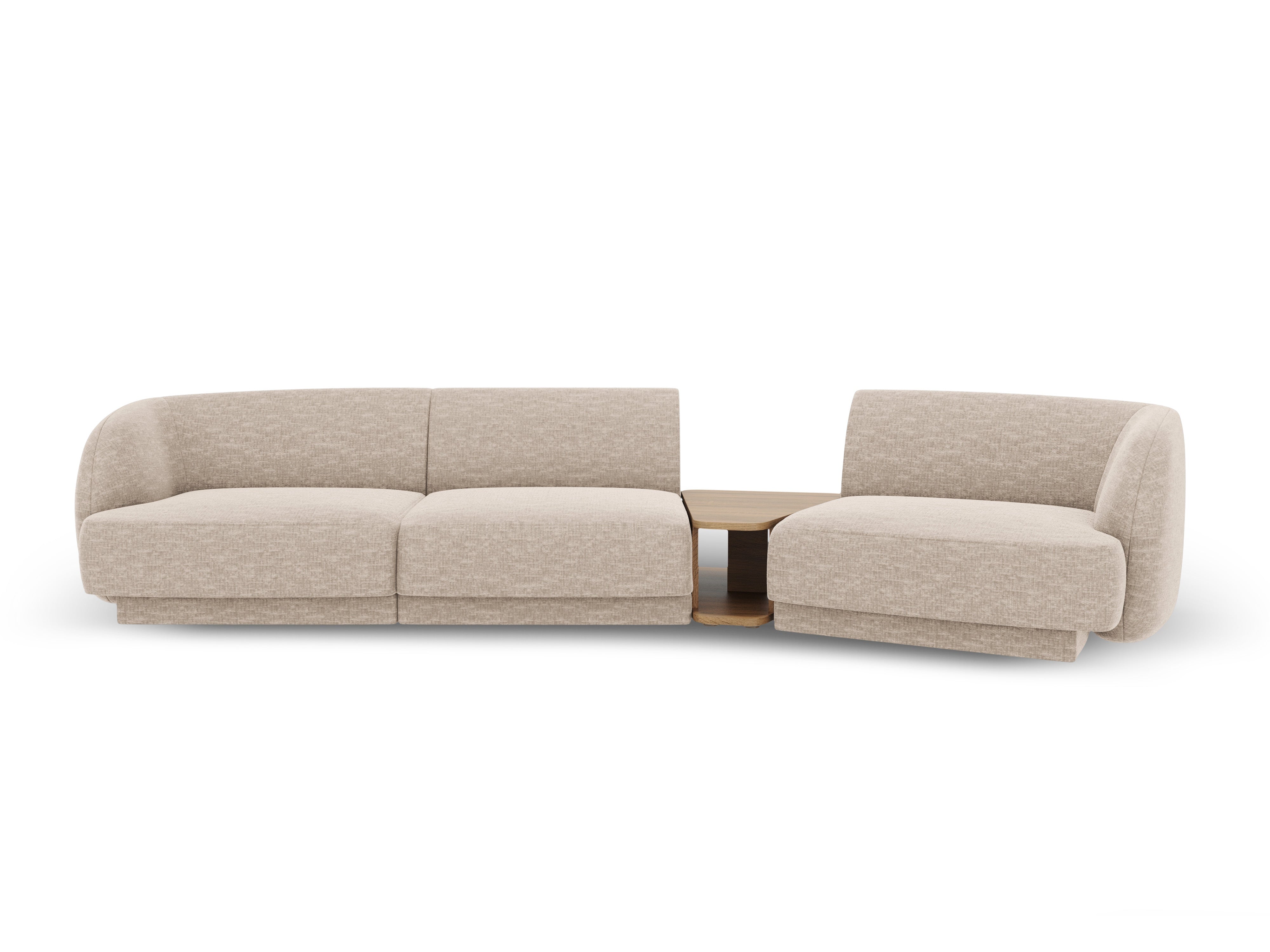 Kotna sedežna garnitura Miley 303x126 cm, Material: chenille