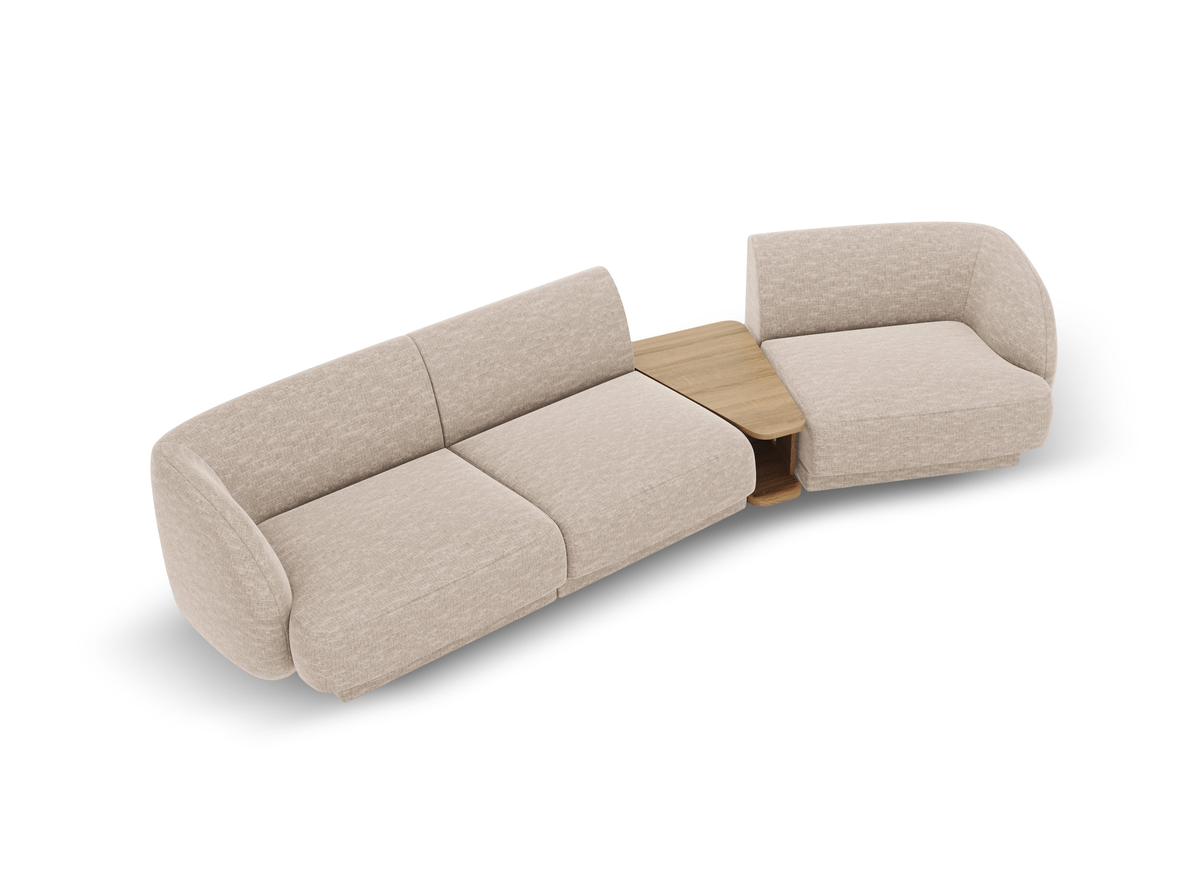 Kotna sedežna garnitura Miley 303x126 cm, Material: chenille