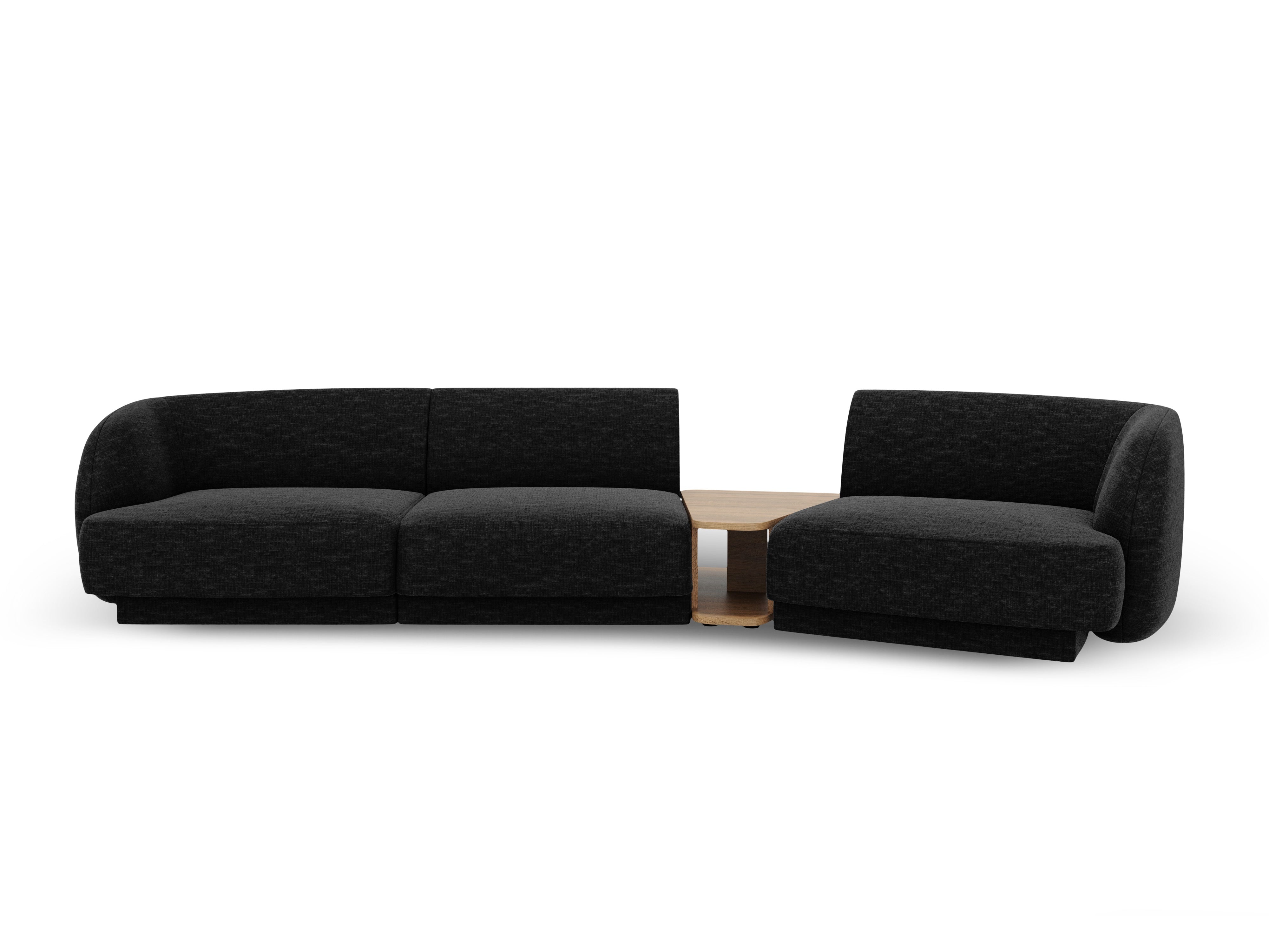 Kotna sedežna garnitura Miley 303x126 cm, Material: chenille