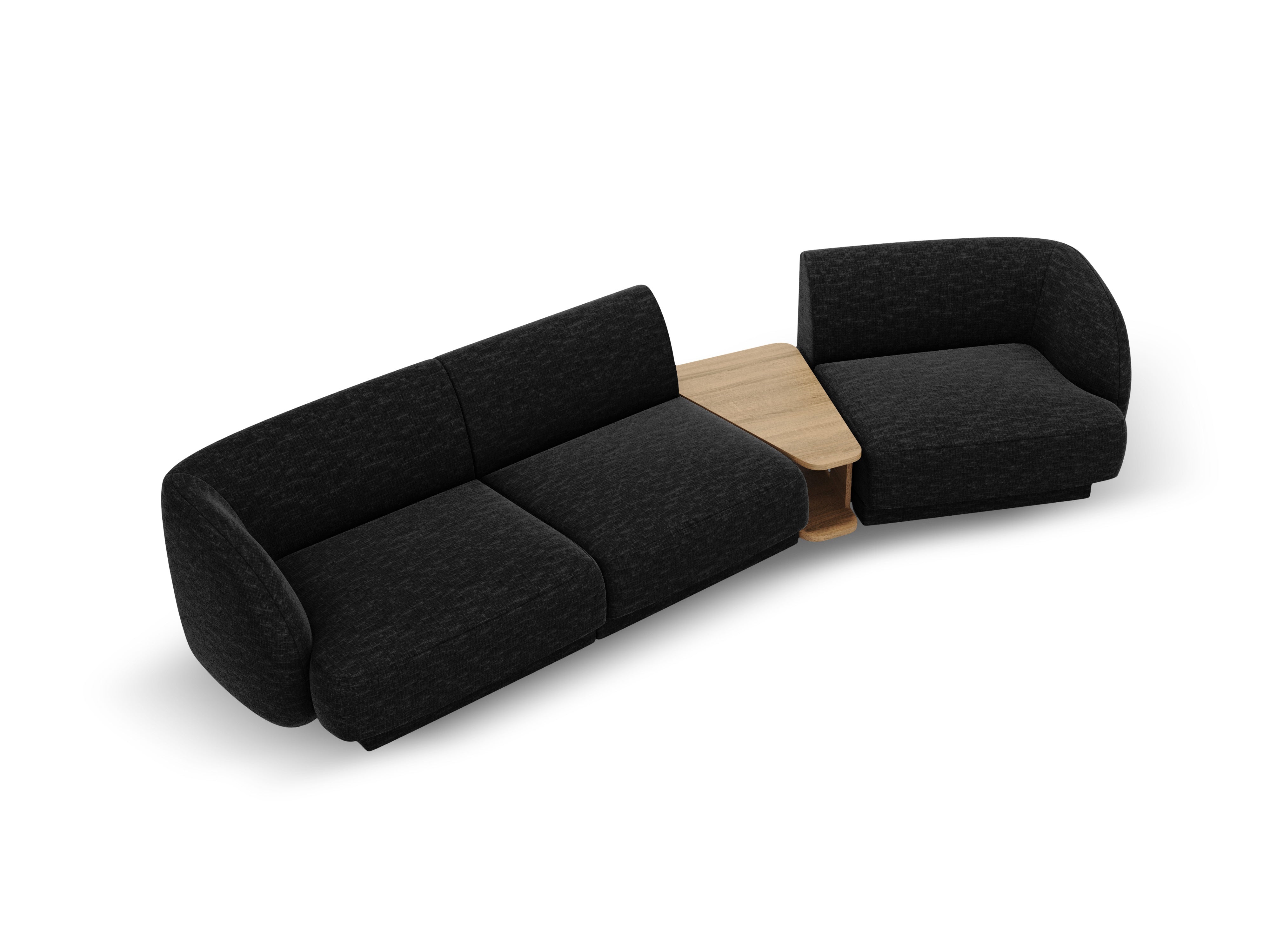 Kotna sedežna garnitura Miley 303x126 cm, Material: chenille