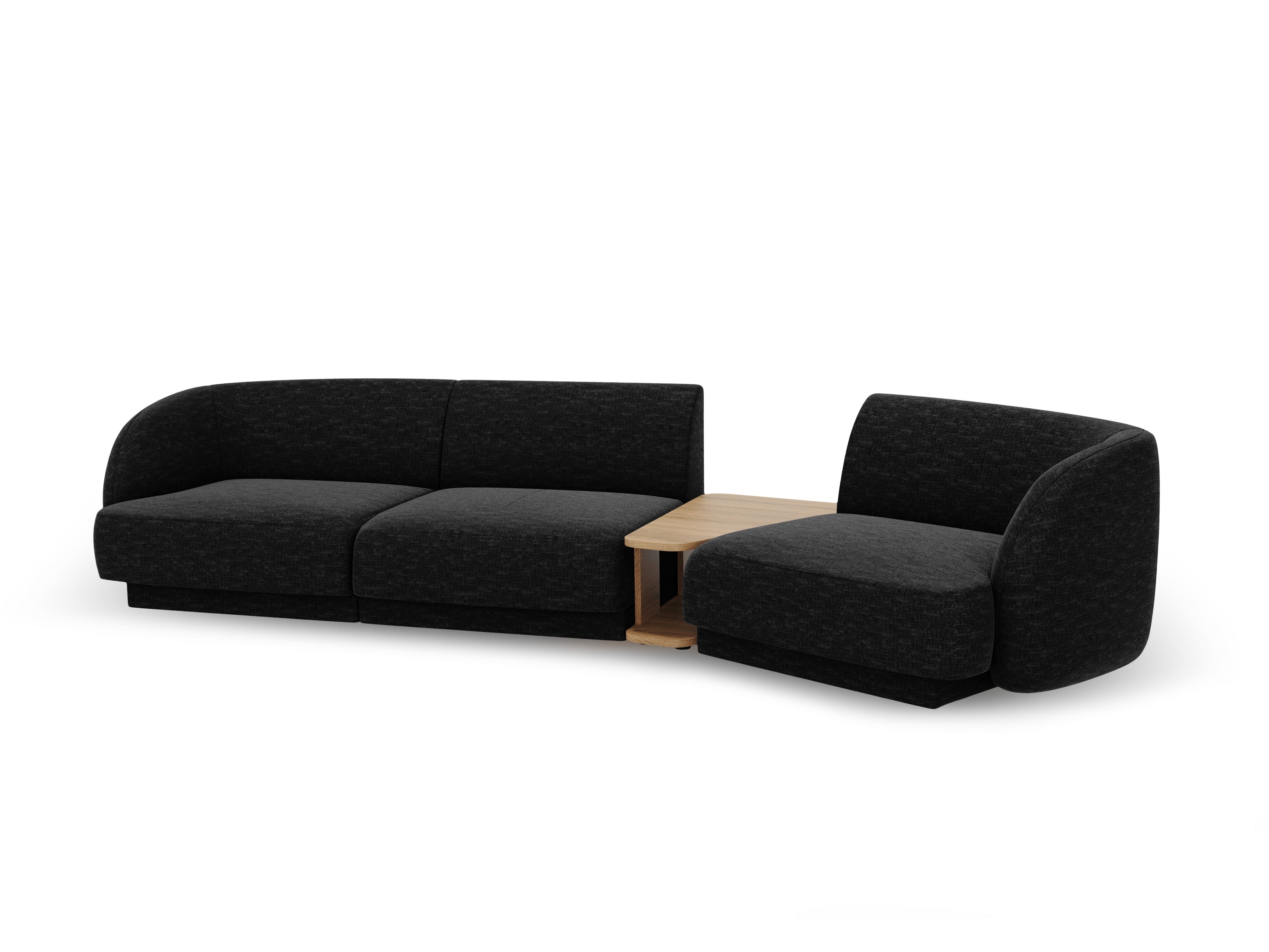 Kotna sedežna garnitura Miley 303x126 cm, Material: chenille