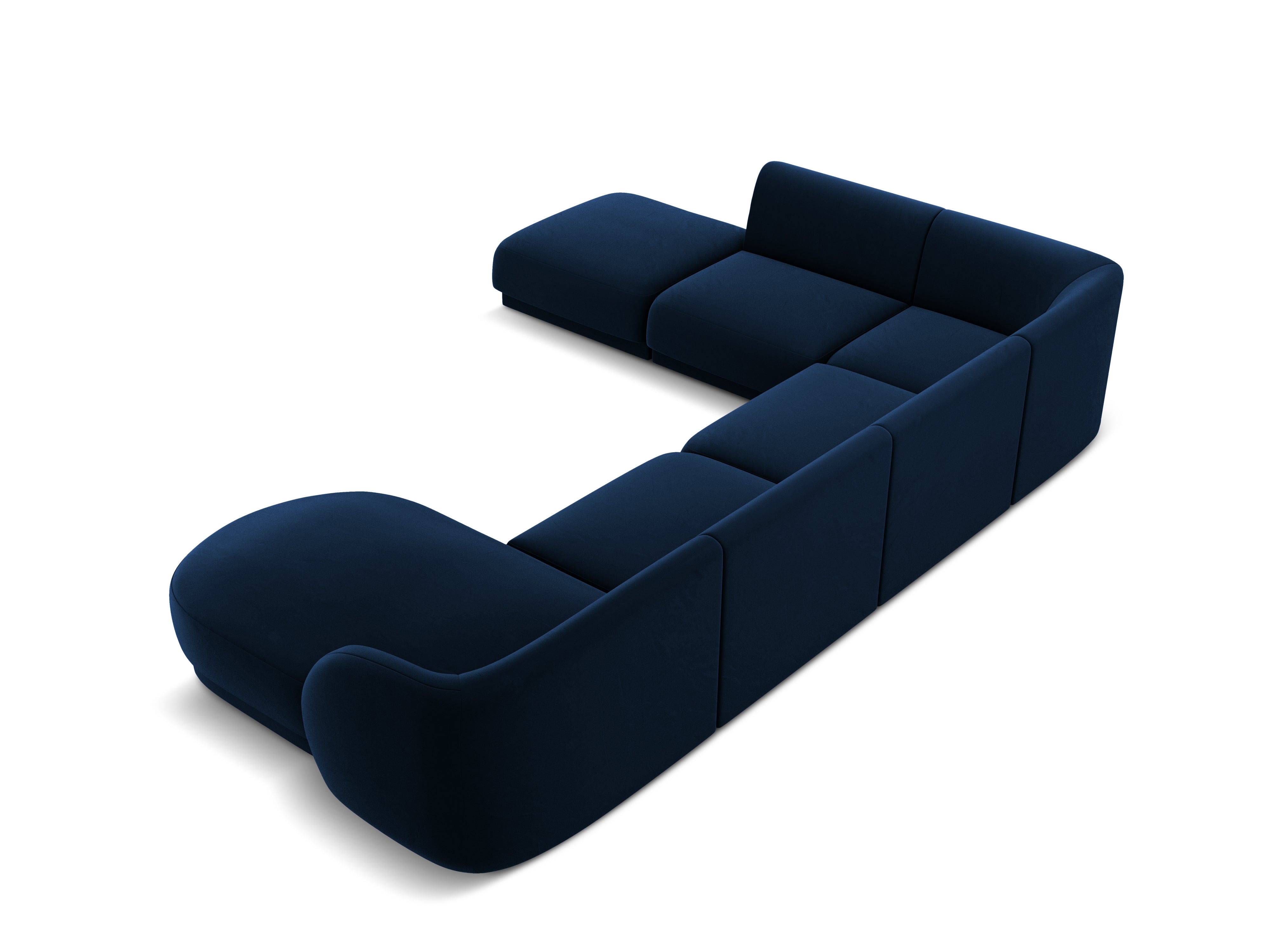Kotna sedežna garnitura Miley 330x255 cm, Material: žamet