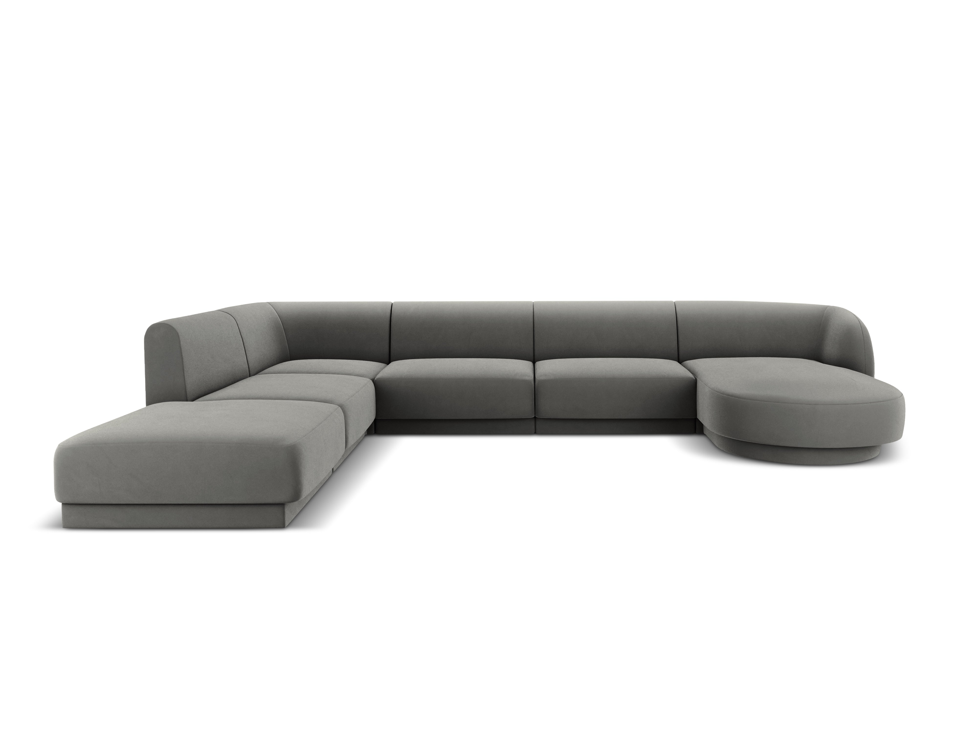 Kotna sedežna garnitura Miley 330x255 cm, Material: žamet