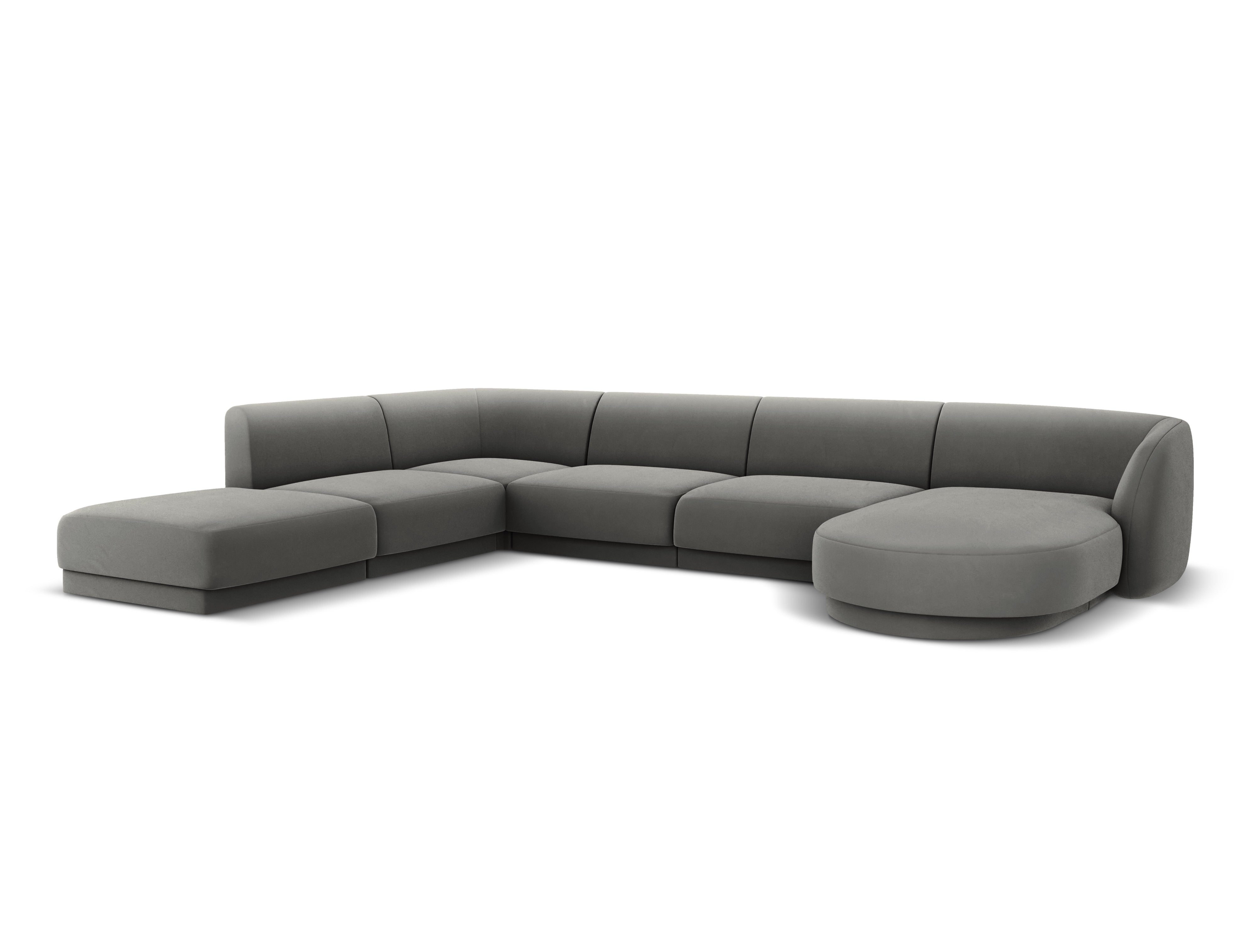 Kotna sedežna garnitura Miley 330x255 cm, Material: žamet