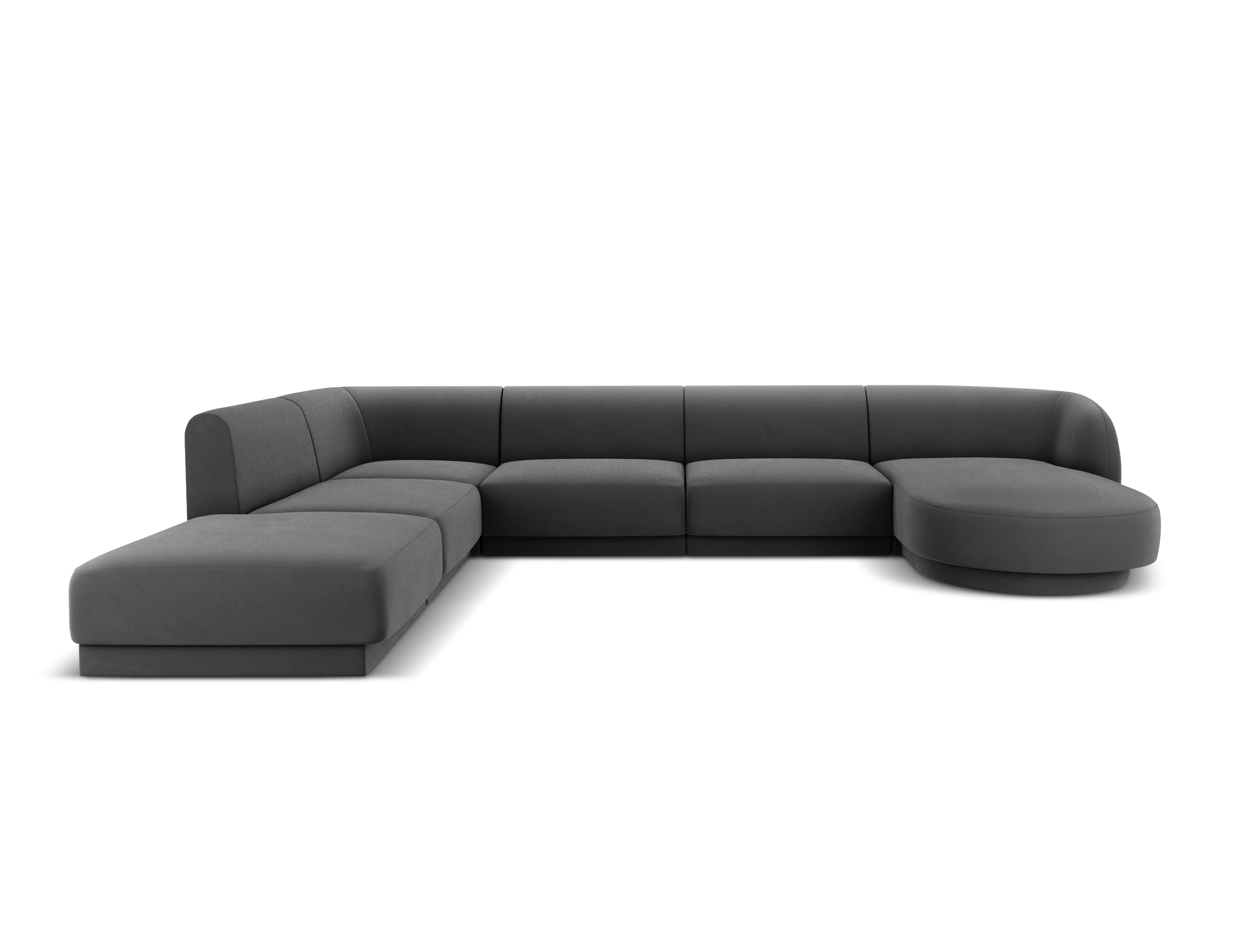 Kotna sedežna garnitura Miley 330x255 cm, Material: žamet