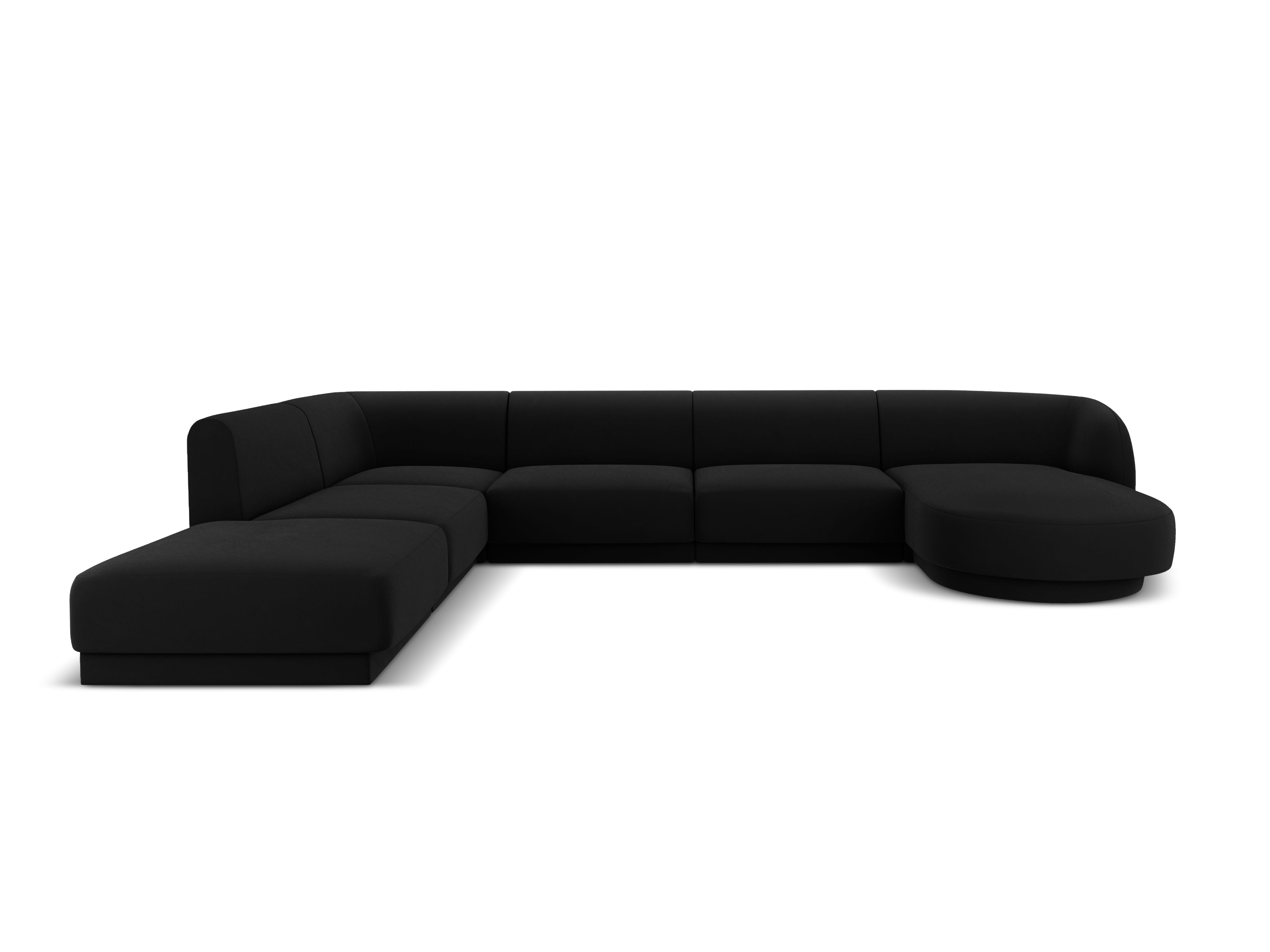 Kotna sedežna garnitura Miley 330x255 cm, Material: žamet