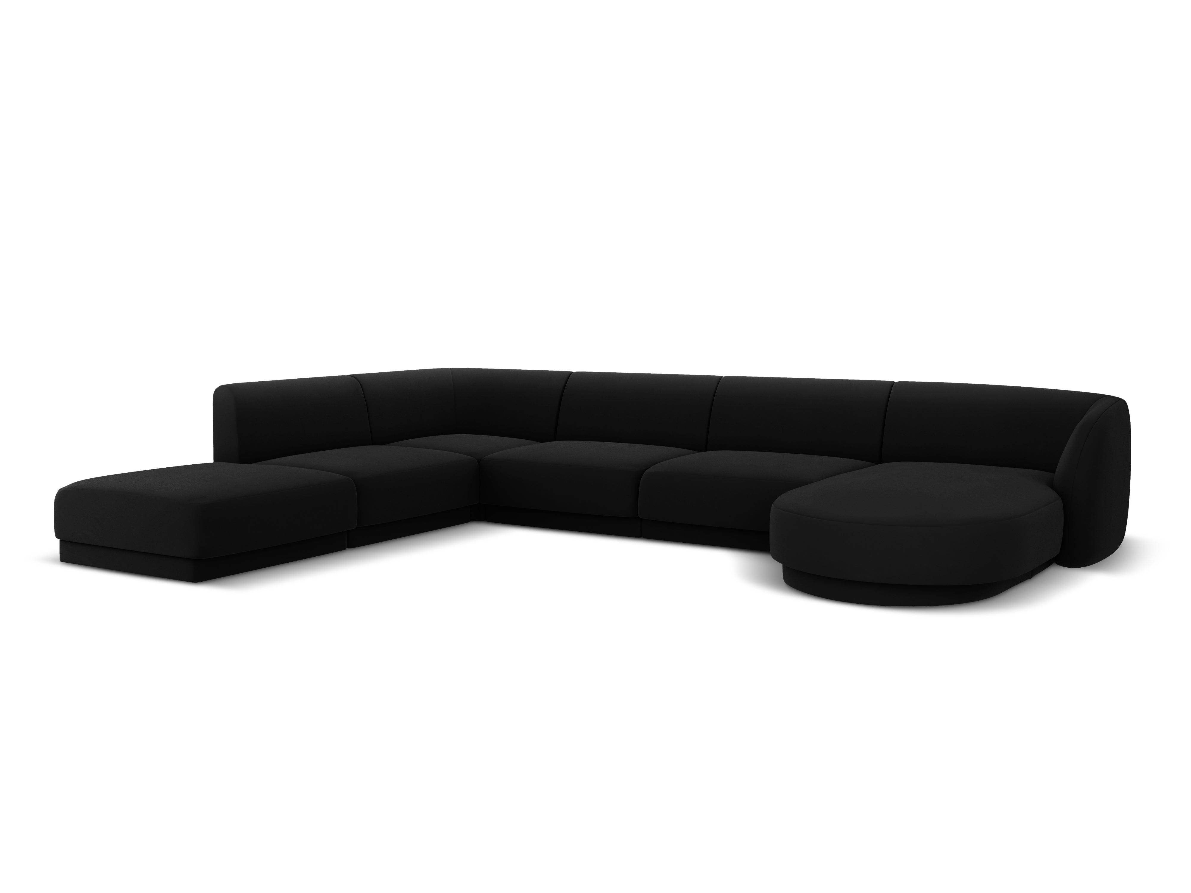 Kotna sedežna garnitura Miley 330x255 cm, Material: žamet