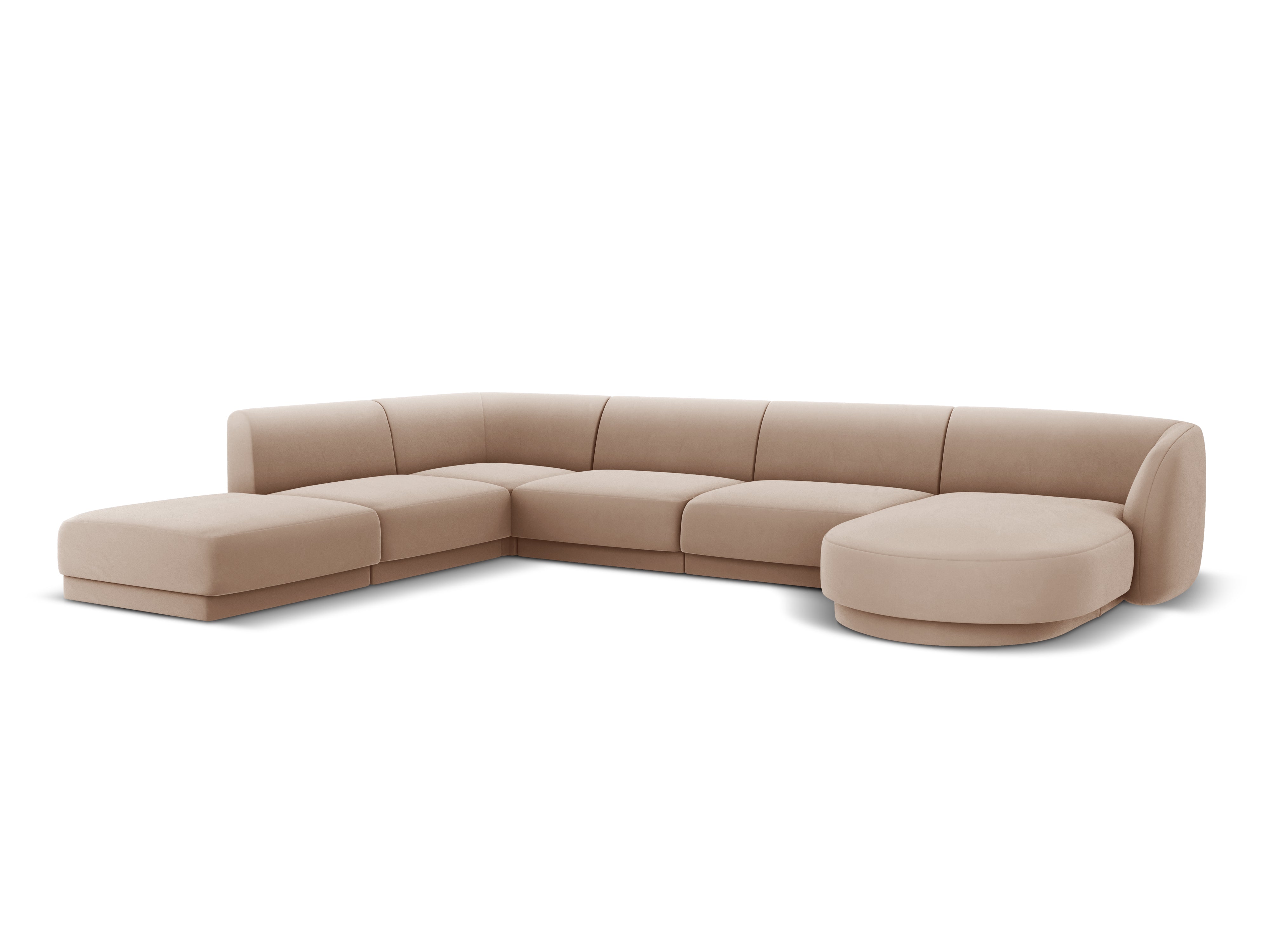 Kotna sedežna garnitura Miley 330x255 cm, Material: žamet