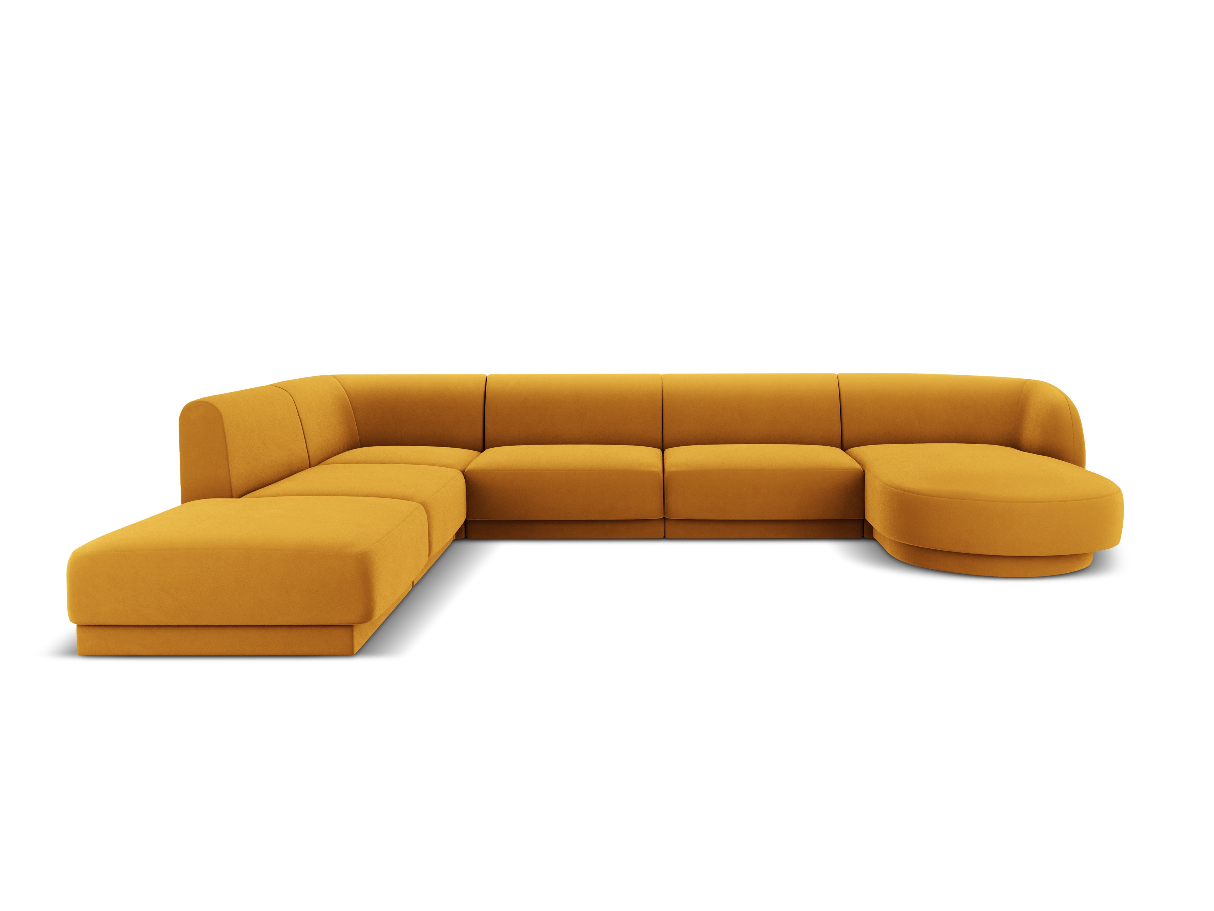 Kotna sedežna garnitura Miley 330x255 cm, Material: žamet