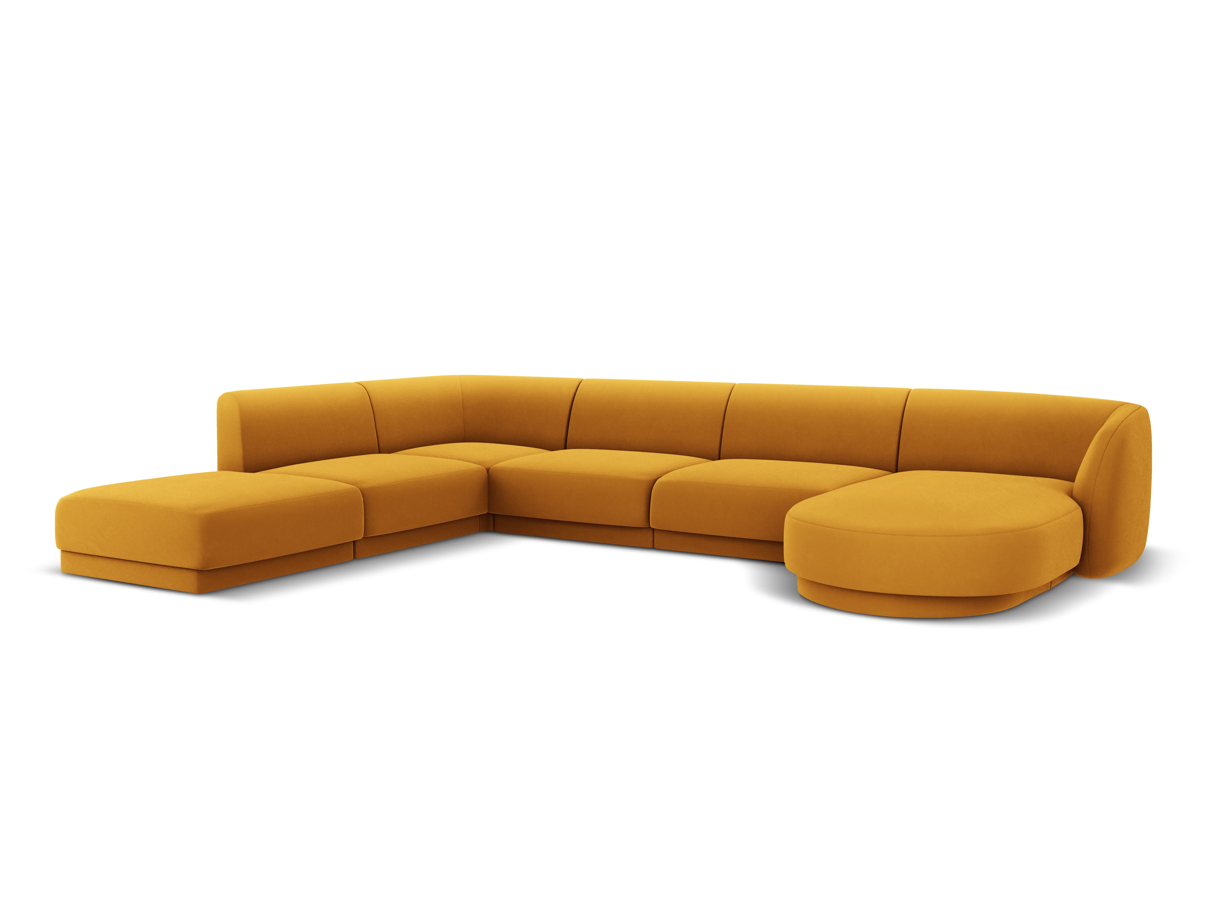 Kotna sedežna garnitura Miley 330x255 cm, Material: žamet
