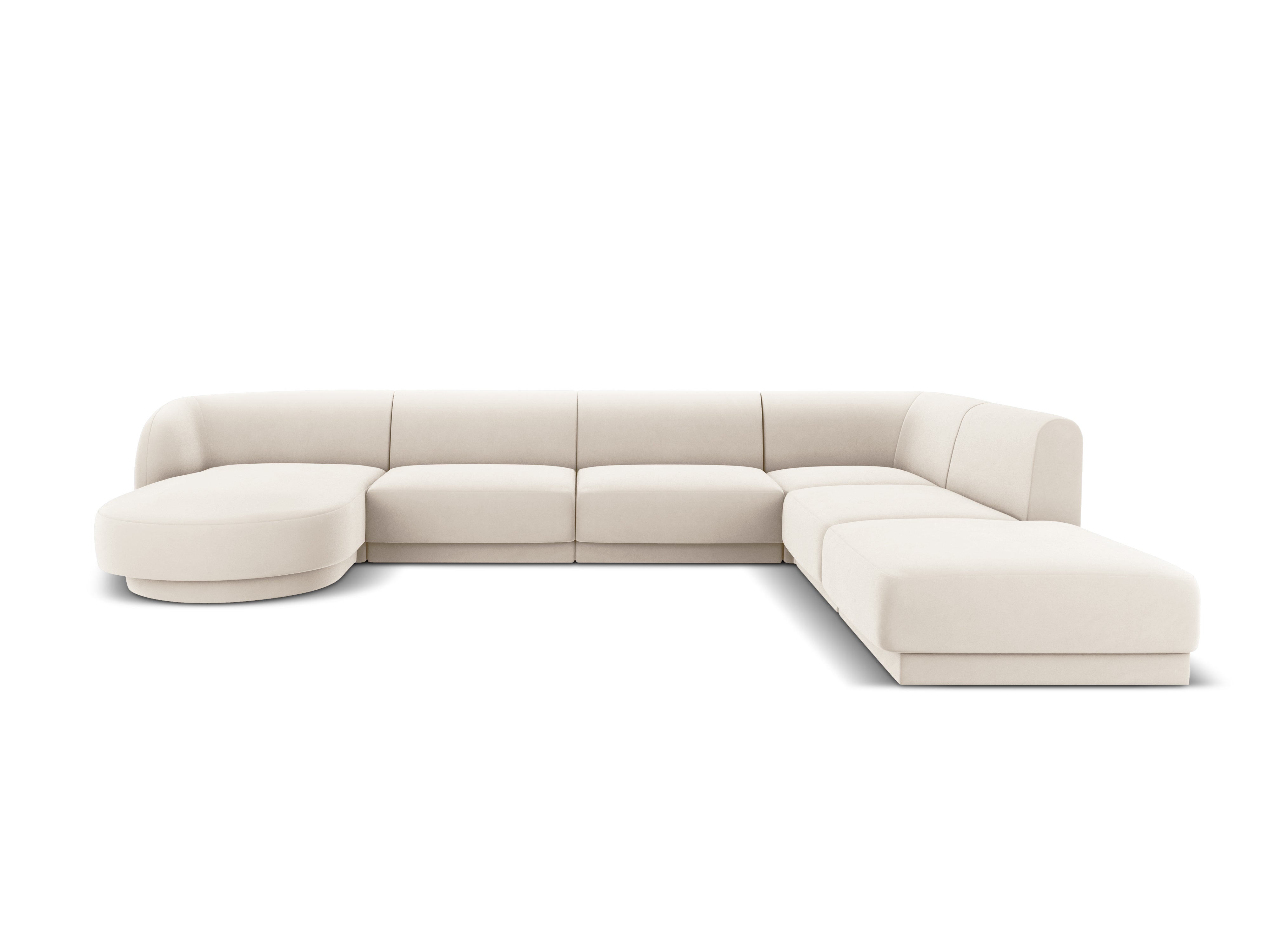 Kotna sedežna garnitura Miley 330x255 cm, Material: žamet