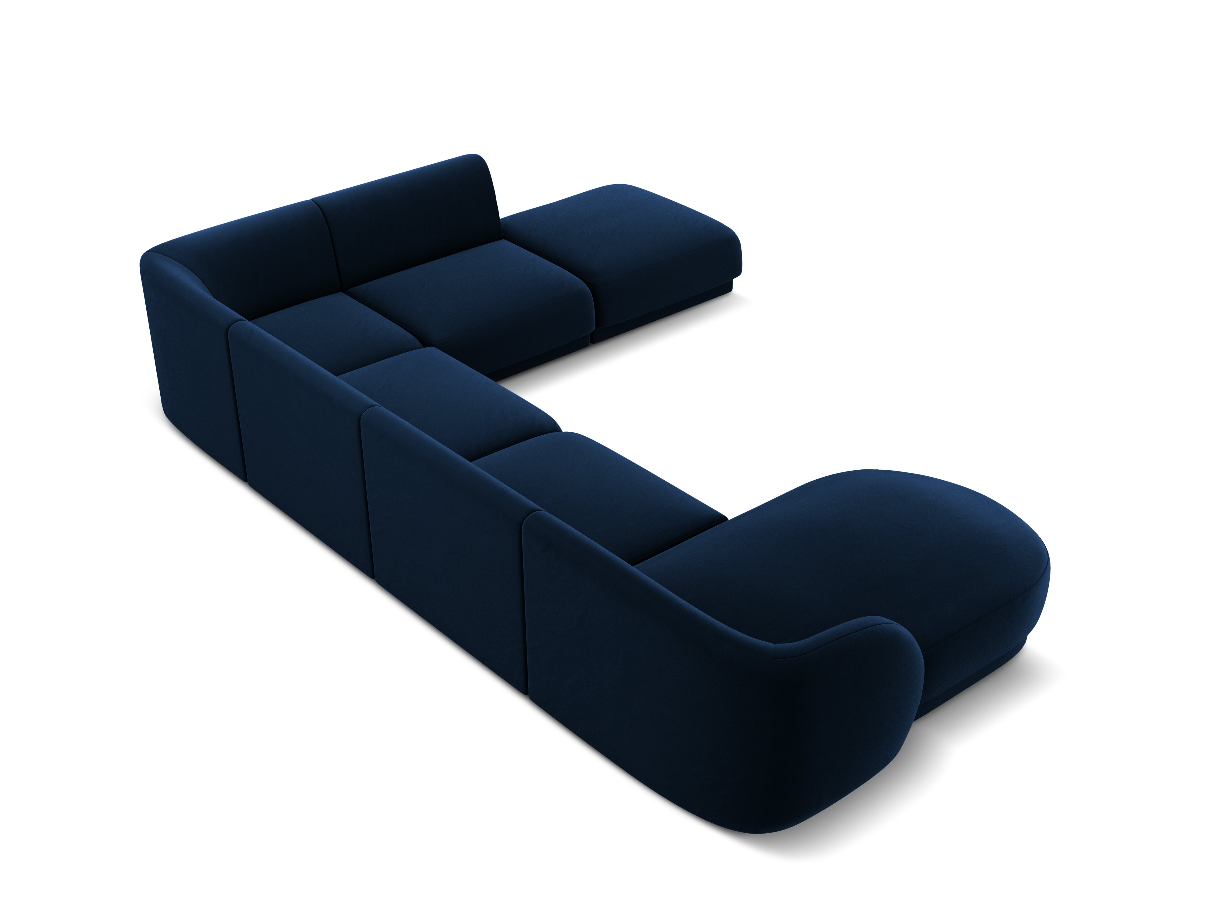 Kotna sedežna garnitura Miley 330x255 cm, Material: žamet