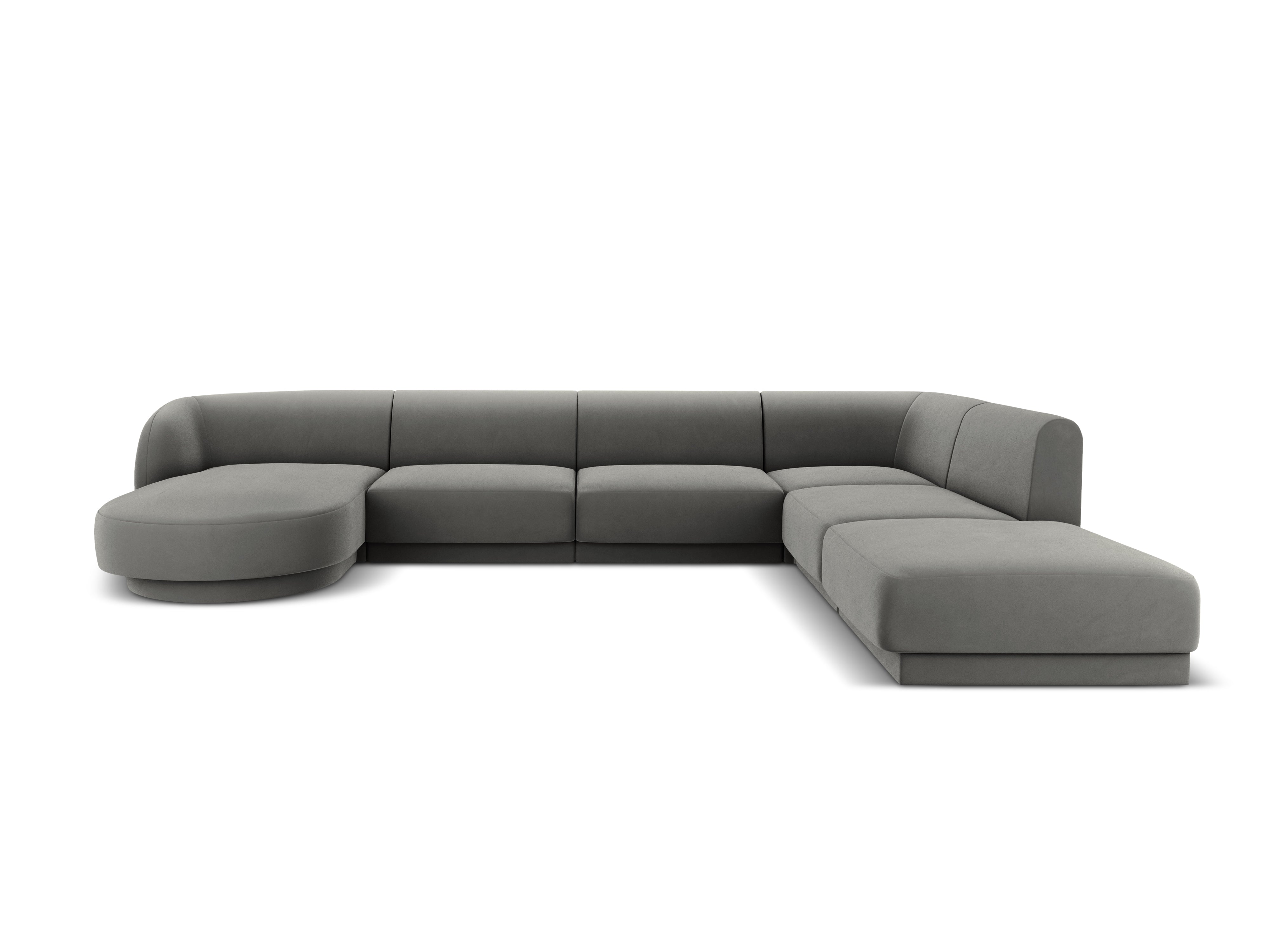 Kotna sedežna garnitura Miley 330x255 cm, Material: žamet