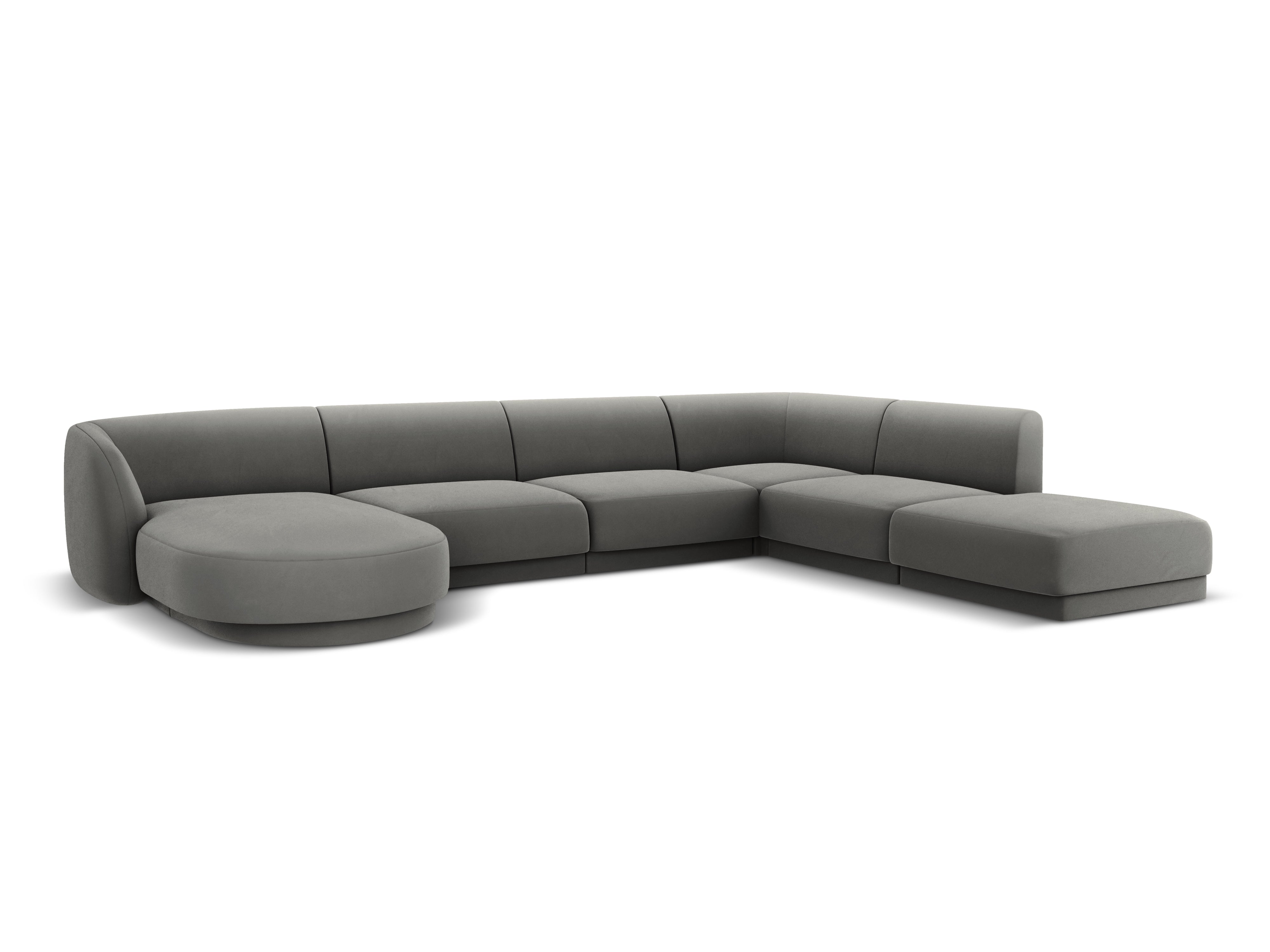 Kotna sedežna garnitura Miley 330x255 cm, Material: žamet