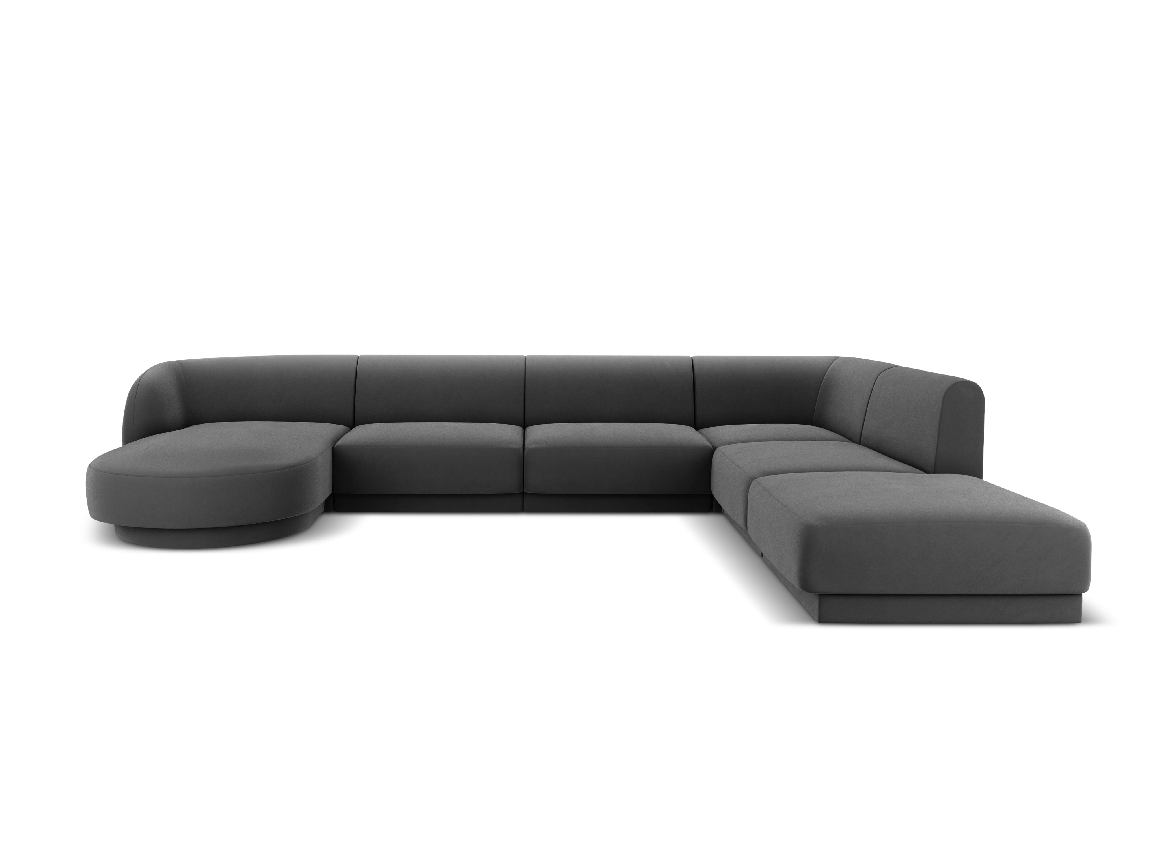 Kotna sedežna garnitura Miley 330x255 cm, Material: žamet