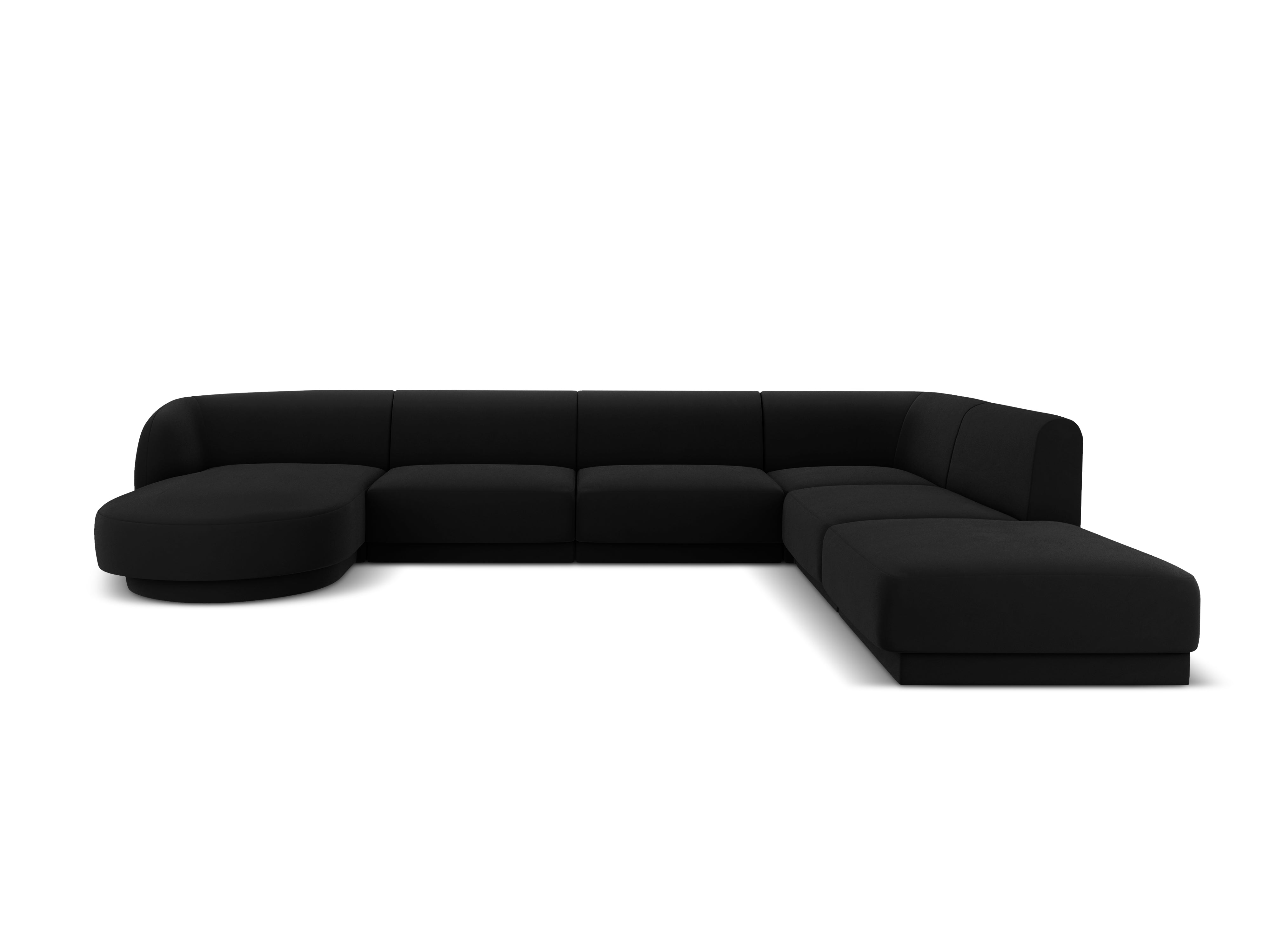 Kotna sedežna garnitura Miley 330x255 cm, Material: žamet