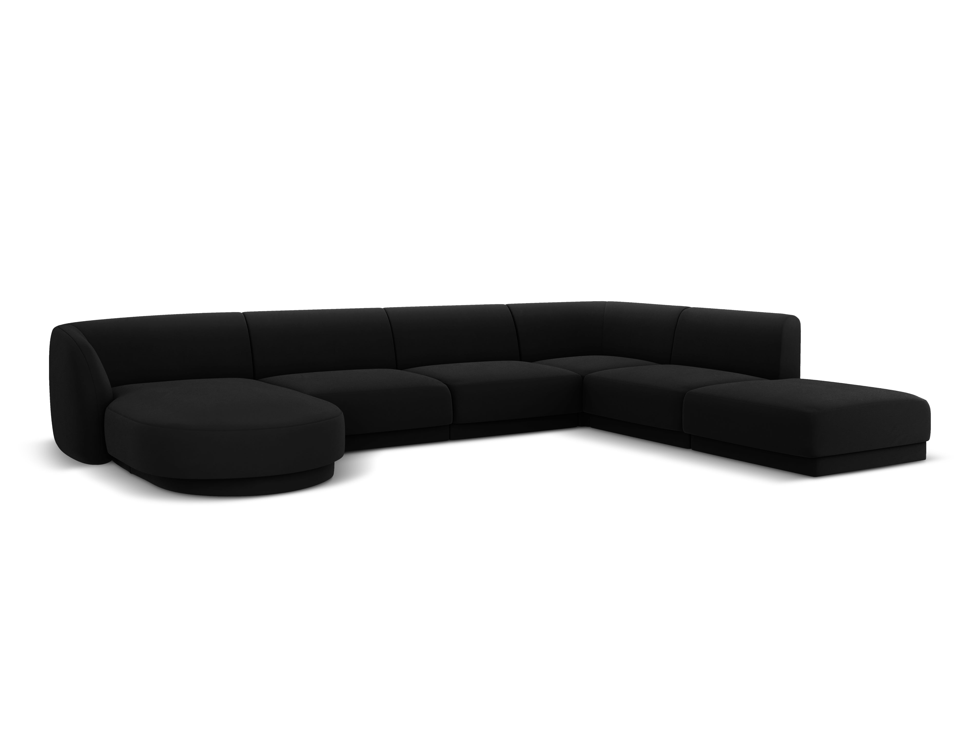 Kotna sedežna garnitura Miley 330x255 cm, Material: žamet