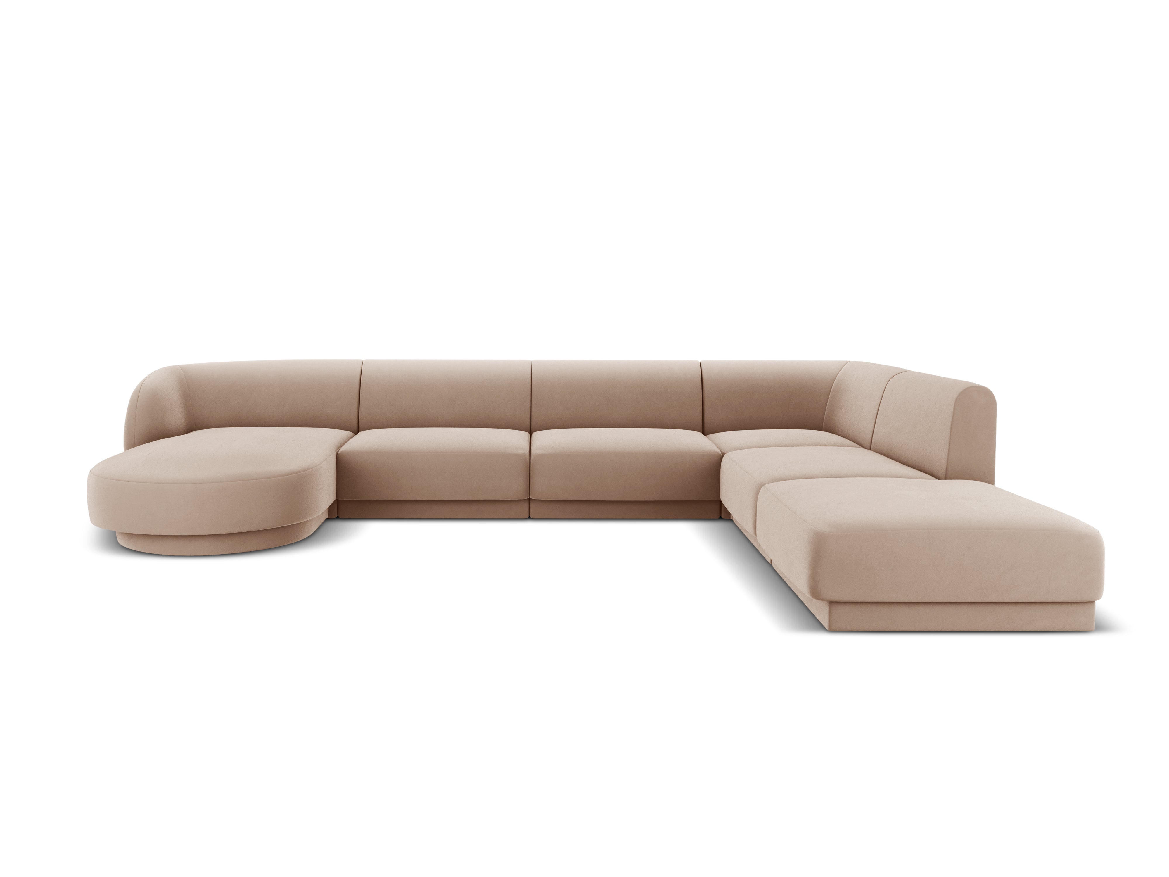 Kotna sedežna garnitura Miley 330x255 cm, Material: žamet