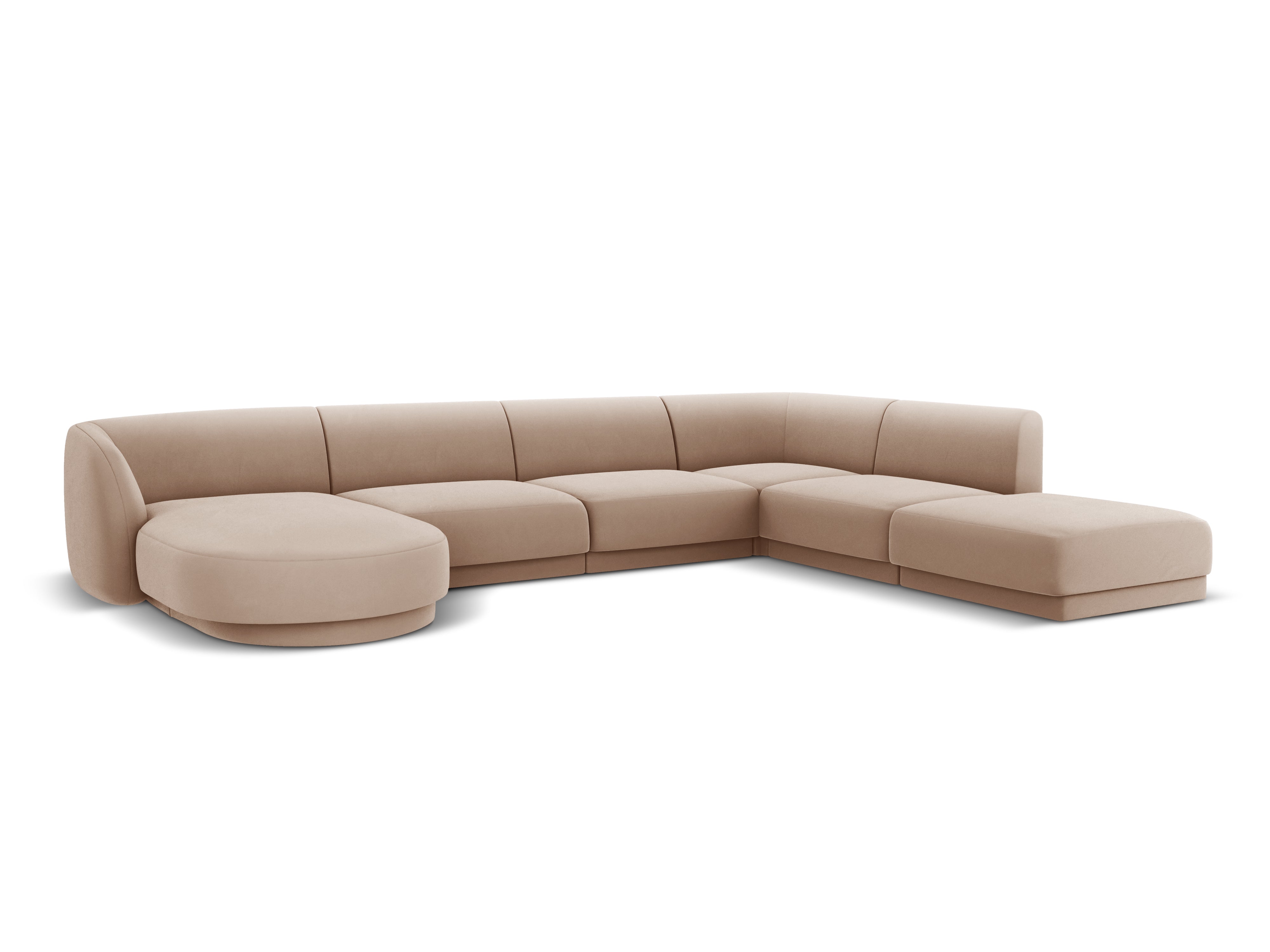 Kotna sedežna garnitura Miley 330x255 cm, Material: žamet
