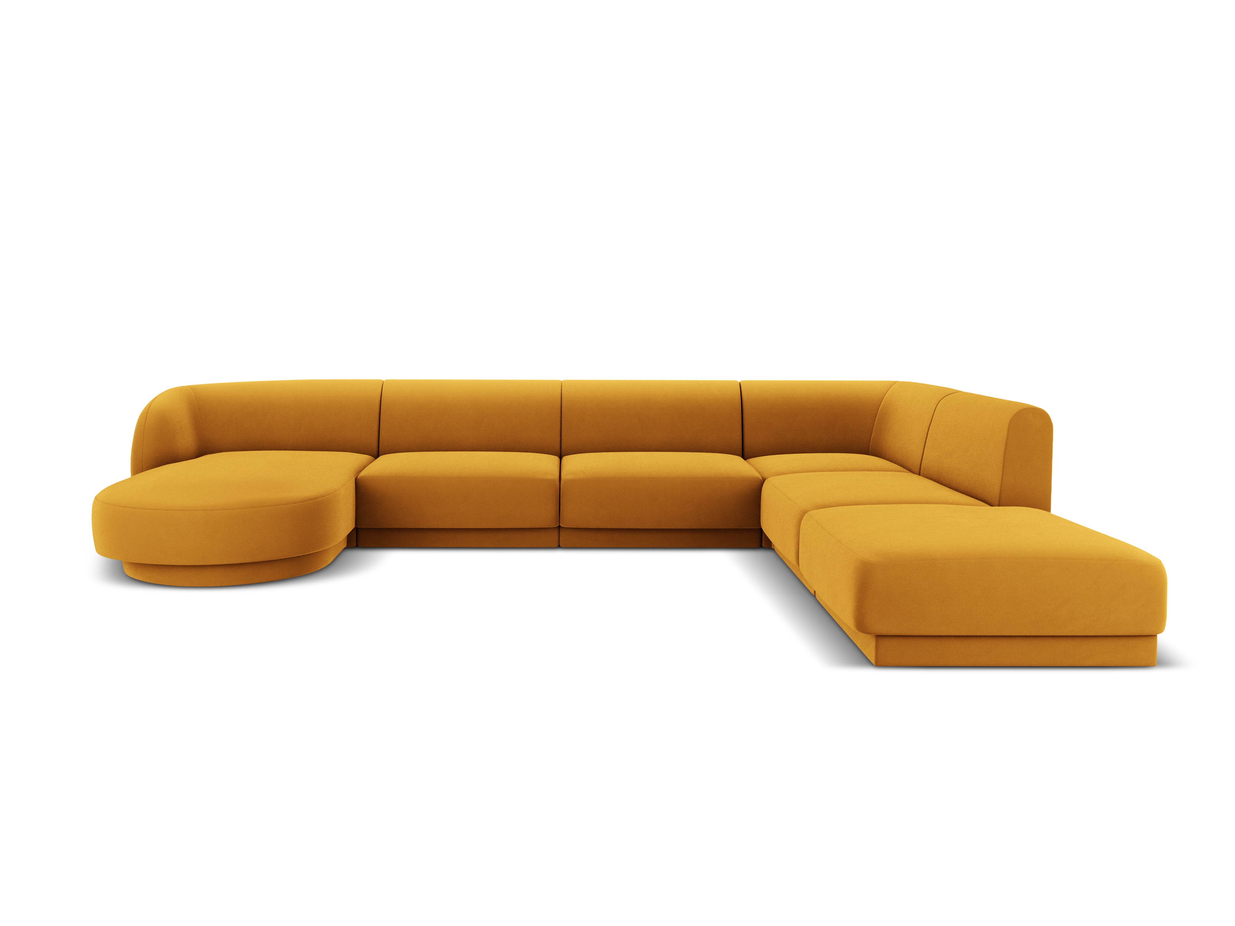 Kotna sedežna garnitura Miley 330x255 cm, Material: žamet