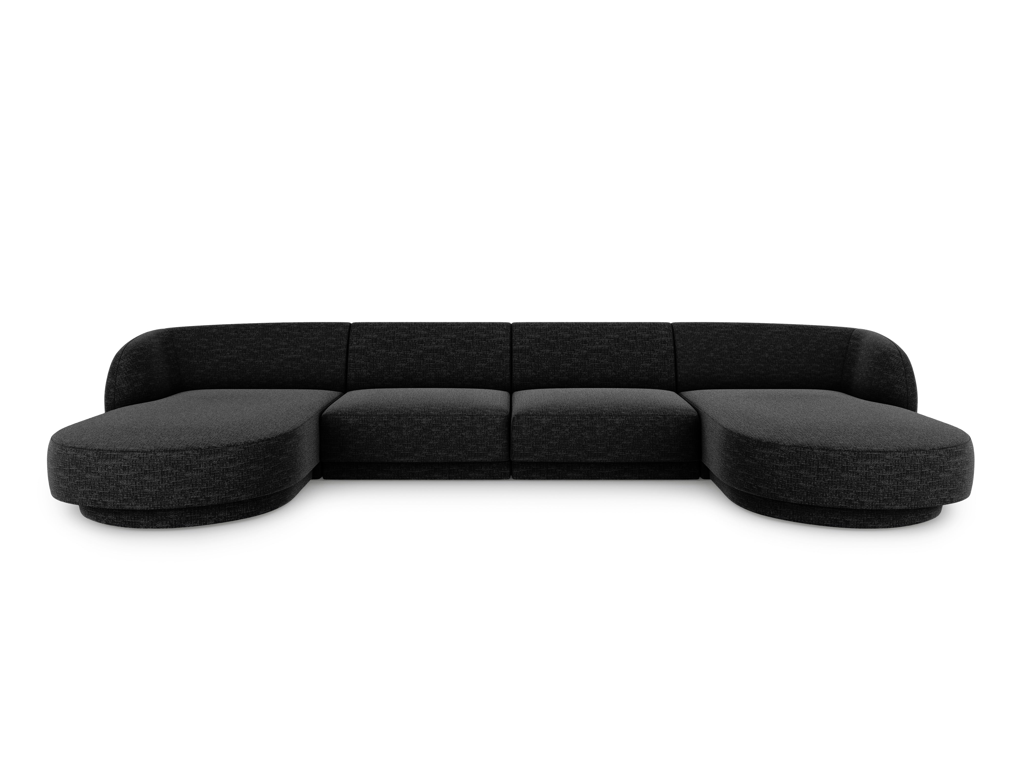 Kotna sedežna garnitura Miley 330x156 cm, Material: chenille