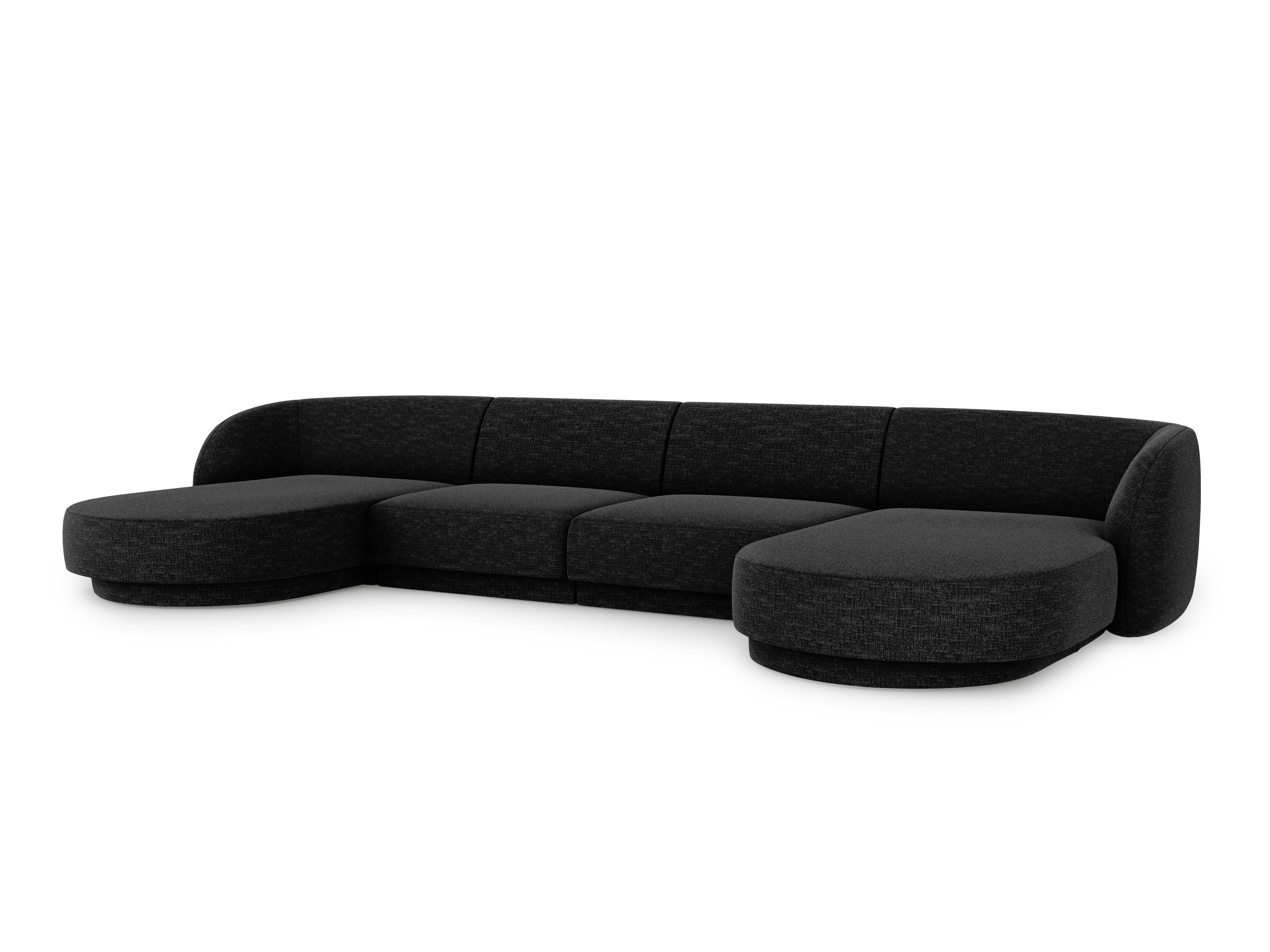 Kotna sedežna garnitura Miley 330x156 cm, Material: chenille