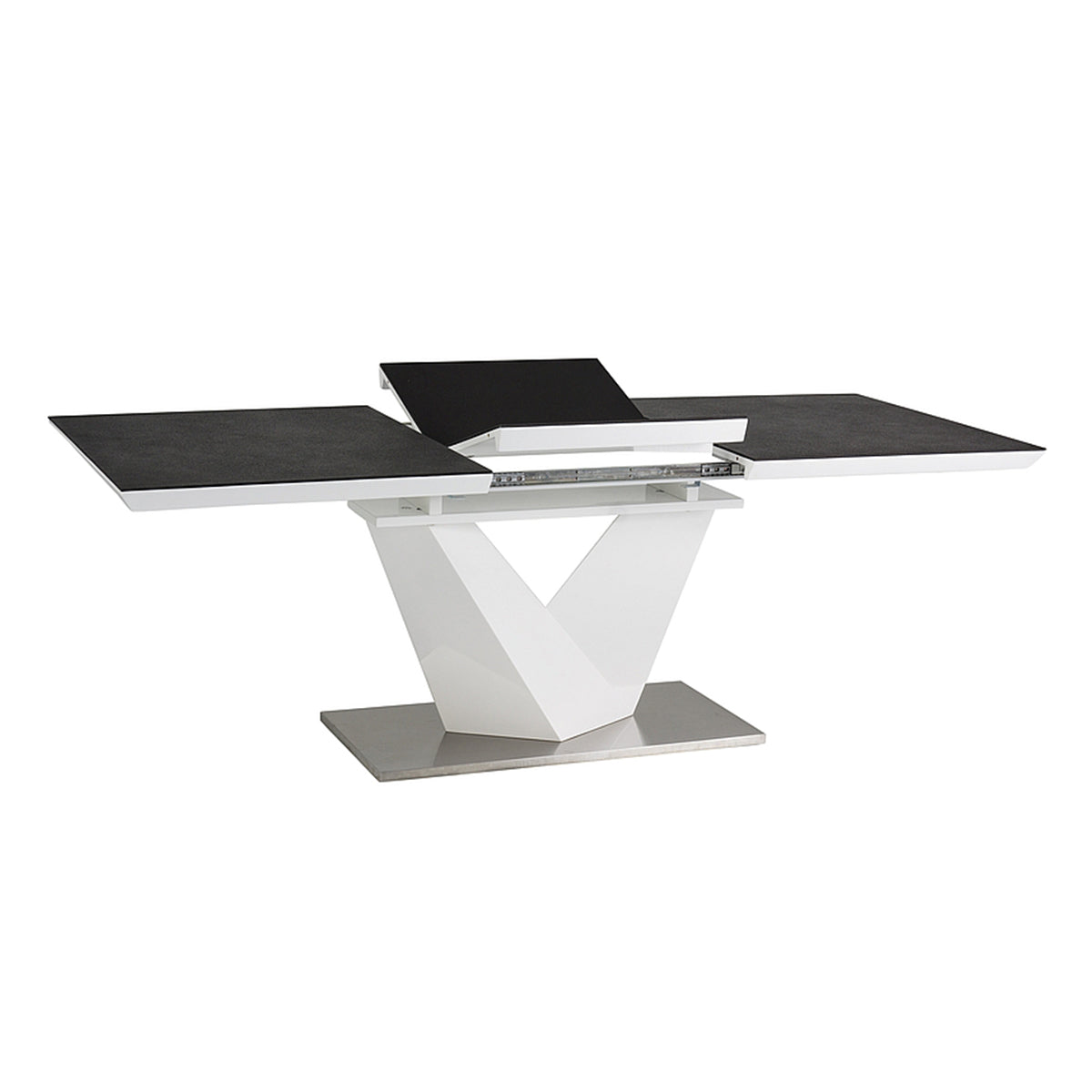 Jedilna miza Alaras II, Material: Kaljeno steklo, MDF