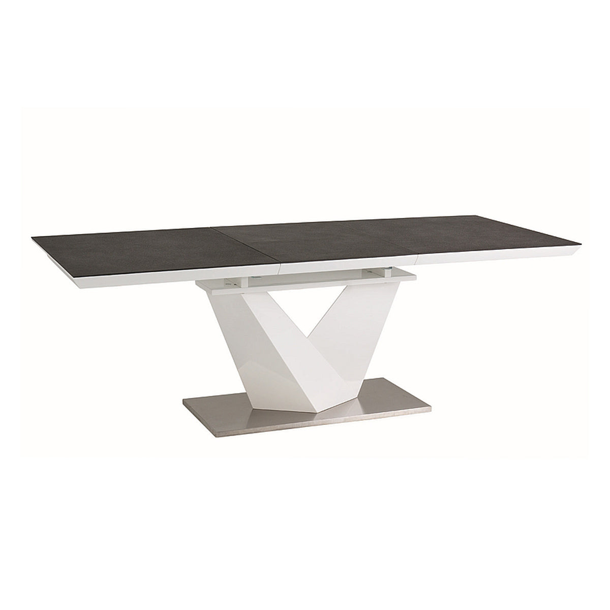 Jedilna miza Alaras II, Material: Kaljeno steklo, MDF