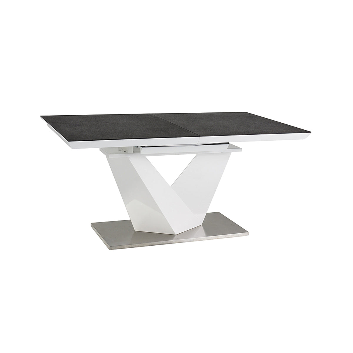 Jedilna miza Alaras II, Material: Kaljeno steklo, MDF