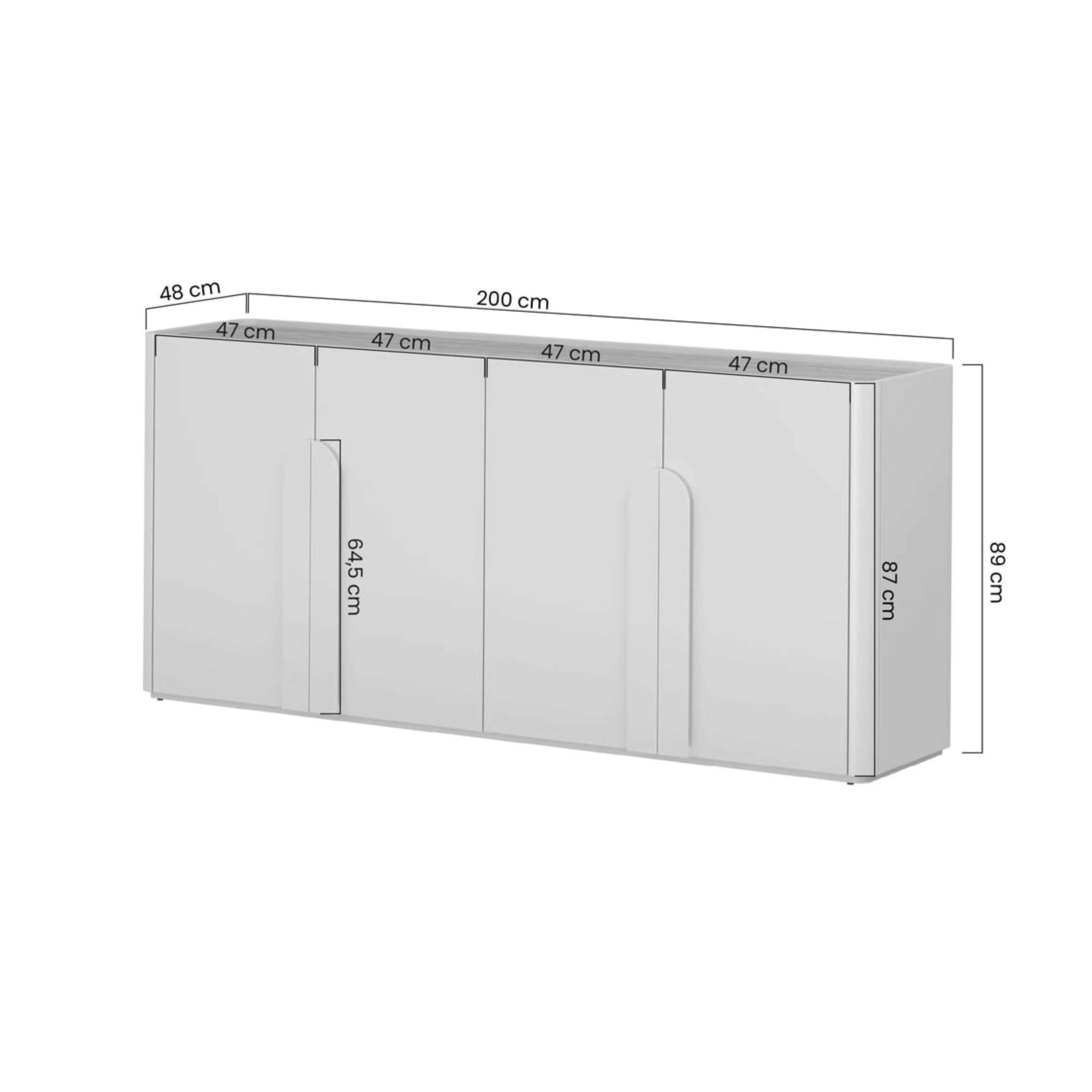 Omara Amilio 200 cm, Material: MDF