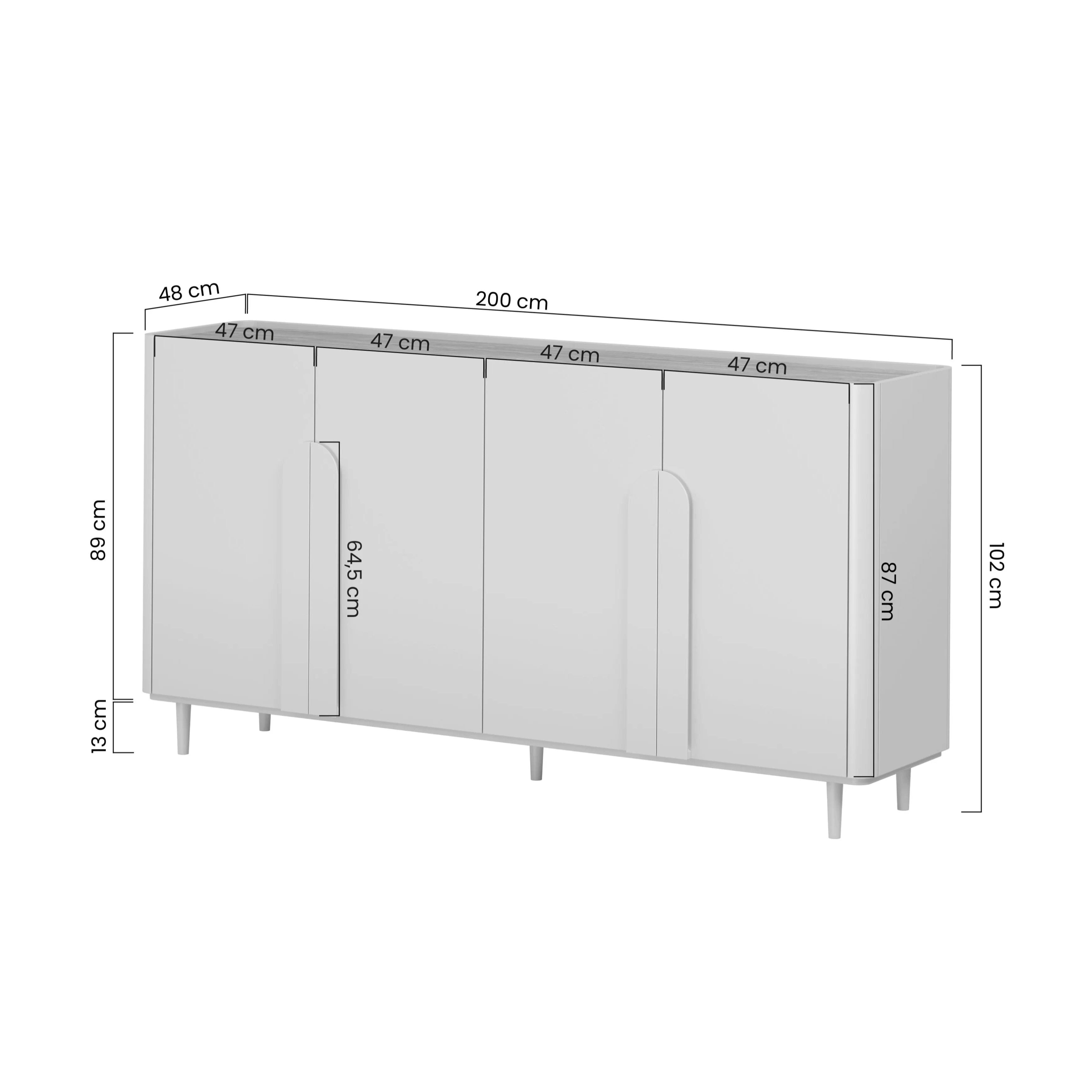 Omara Amilio 200 cm, Material: MDF