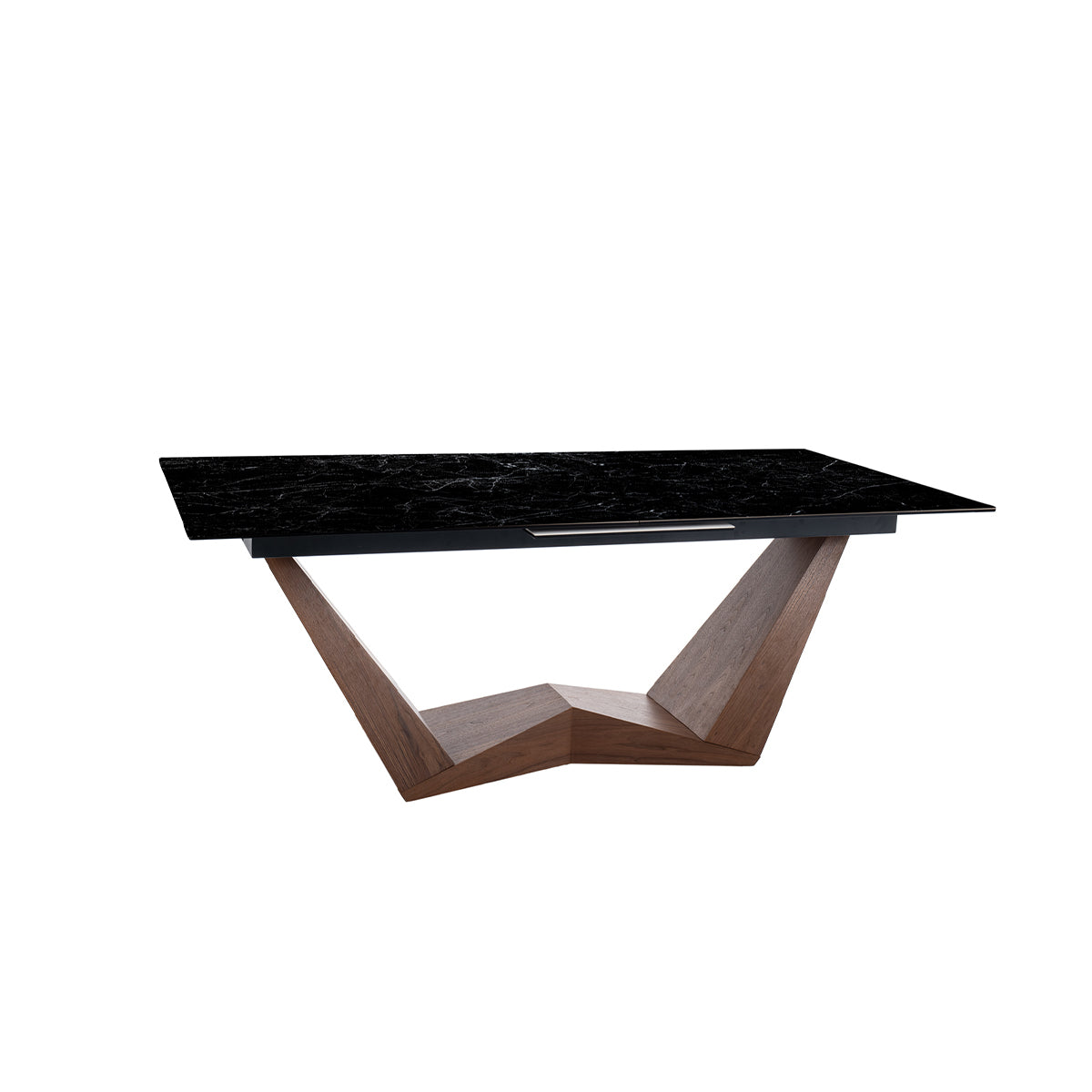 Jedilna miza Bonucci 200/250x98cm, Material: Kaljeno steklo, Keramika