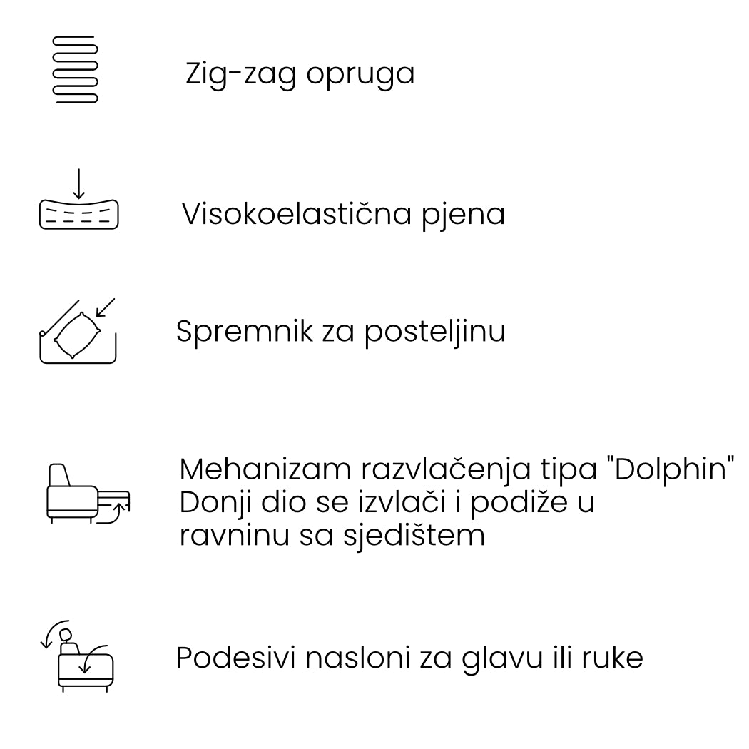 Kotna sedežna garnitura Bluvel II 285x207cm, Material: Izbira materiala