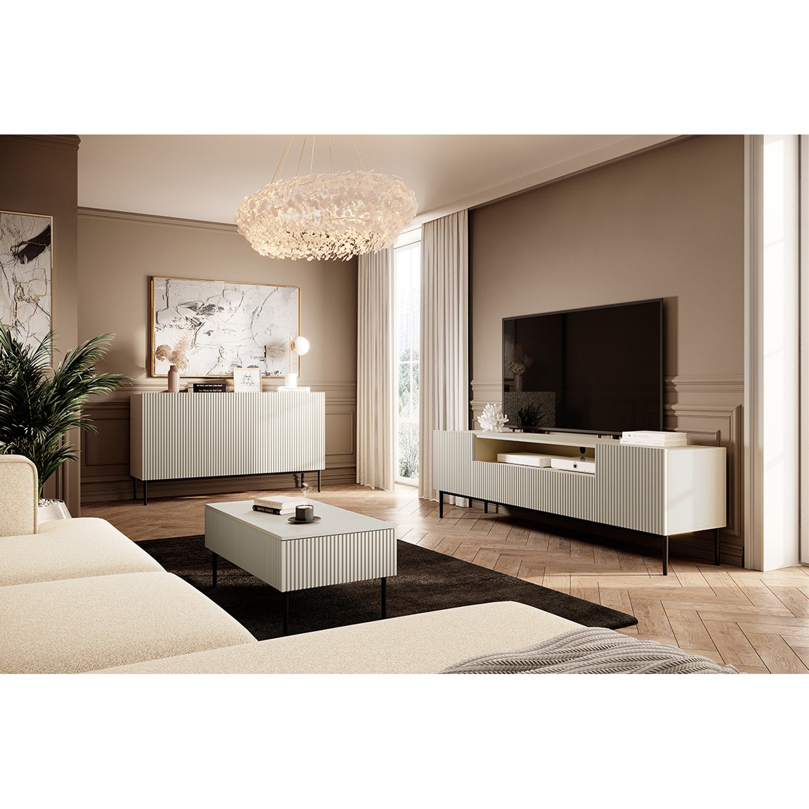 Komoda Nicole 200 cm, Material: MDF