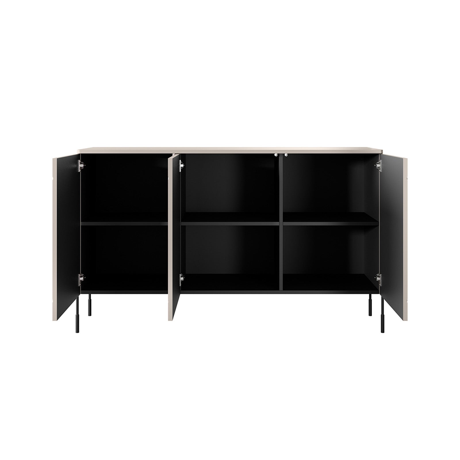 Sonatia komoda 150 cm, 3 vrata, Material: MDF