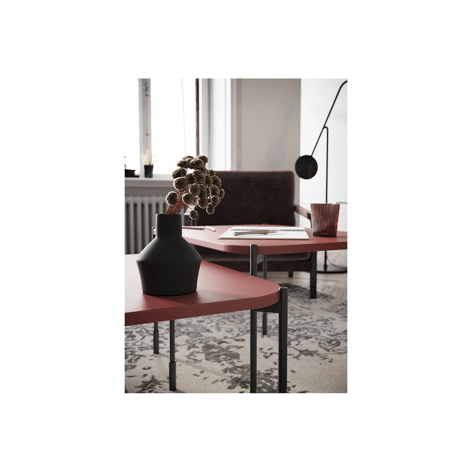 Klubska mizica Sonatia 60 cm, Material: MDF