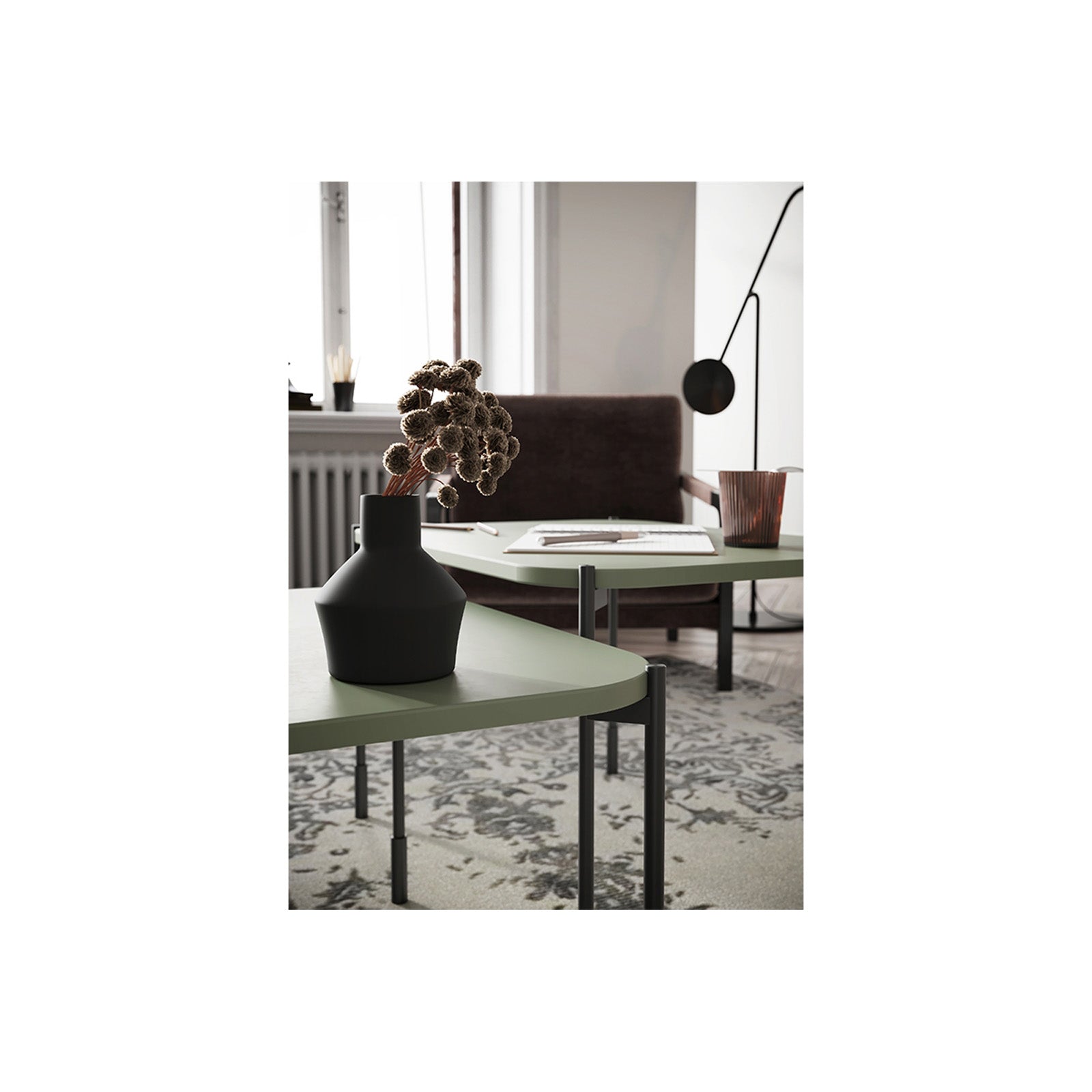 Klubska mizica Sonatia 70 cm, Material: MDF