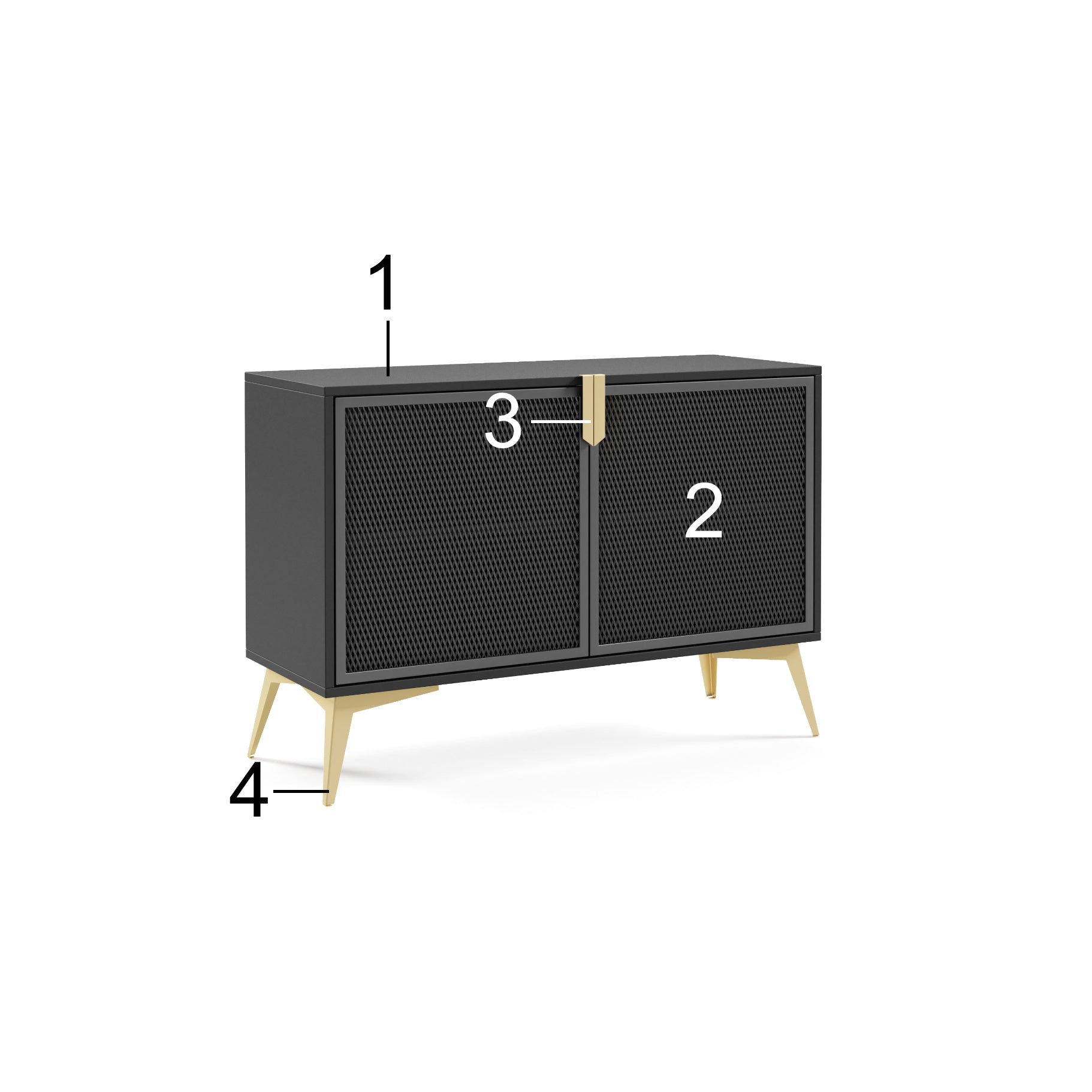 Bravio komoda 110x42cm, Material: Laminirana plošča