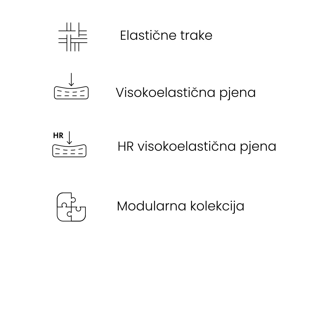 Kotna sedežna garnitura Calm 275x162cm, Material: Izbira materiala